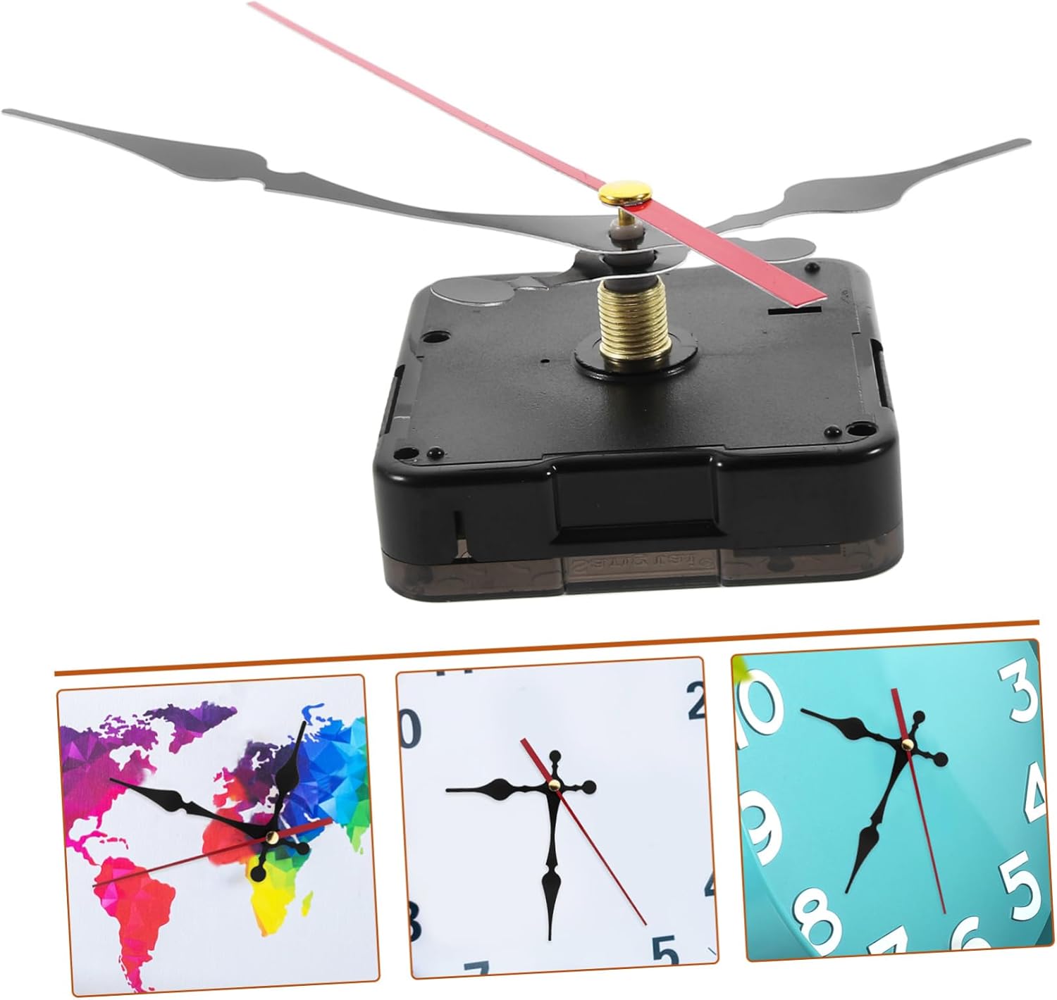 Silent Quartz Clock Mechanism Replacement Kit