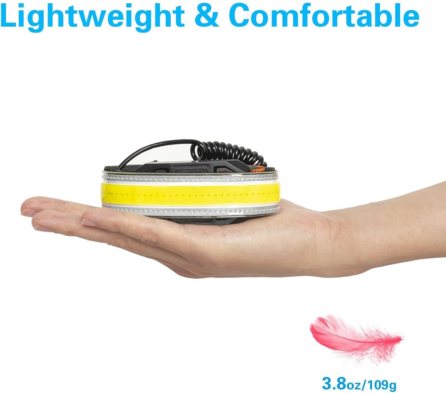 COSOOSRechargeable Headlamp with 500 Lumens