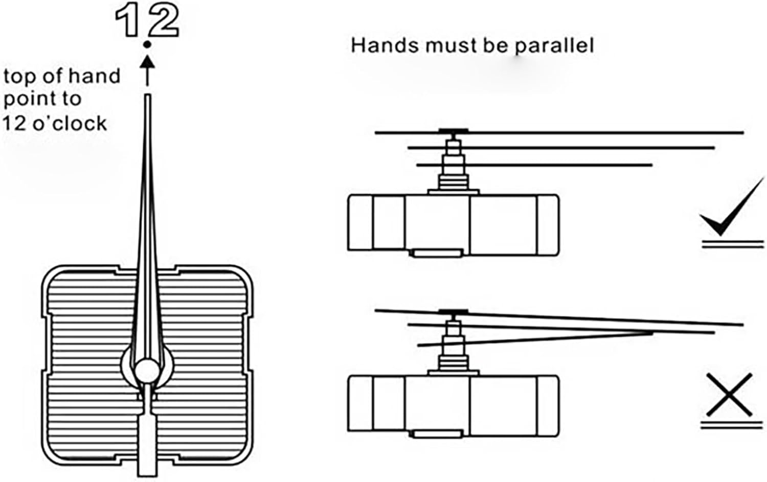Precise Long Shaft Clock Movement Kit