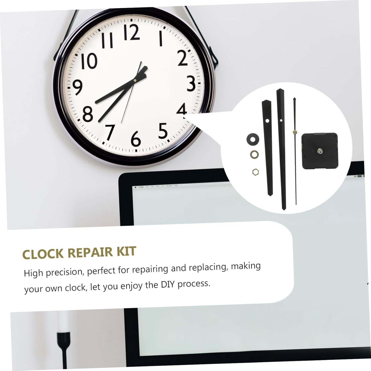 DOITOOL - Durable Jumbo Wall Clock Mechanism for Mute Clocks
