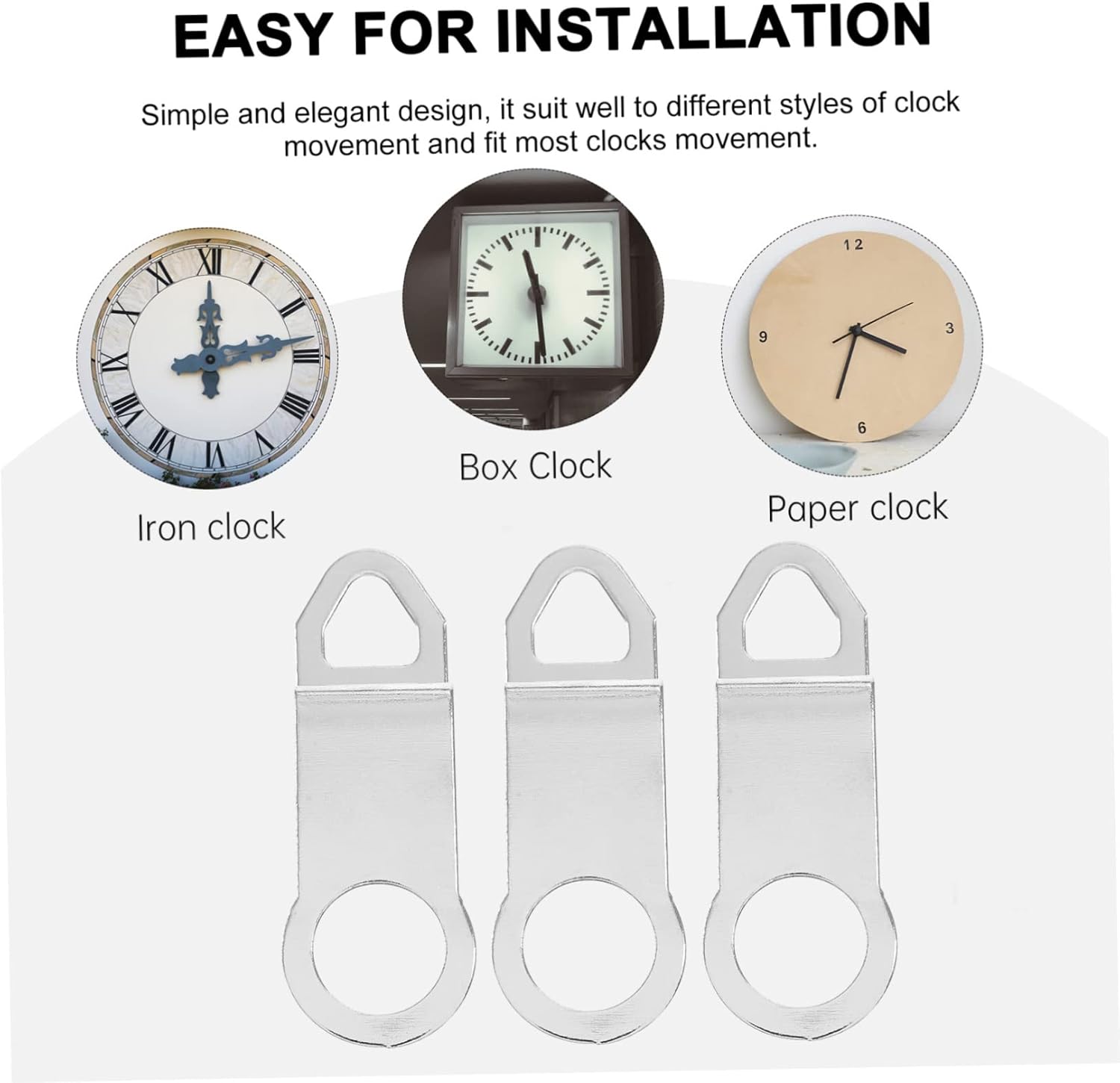 OSALADI 10-Piece Clock Repair Parts Clock Movement Hangers Easy to Use