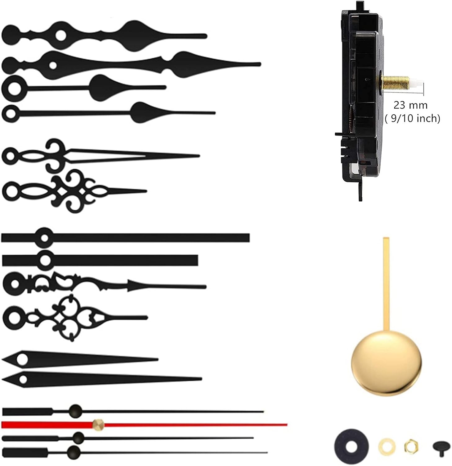 DIY Clock Kit Easy-to-Use Wall Clock Replacement with Precision Movements