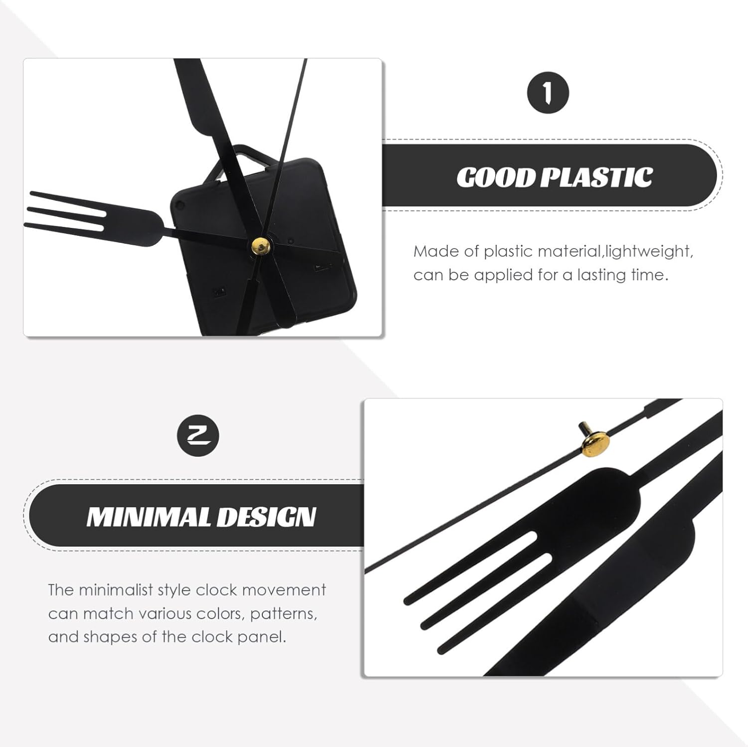 OSALADI DIY Plastic Clock Mechanism Kit