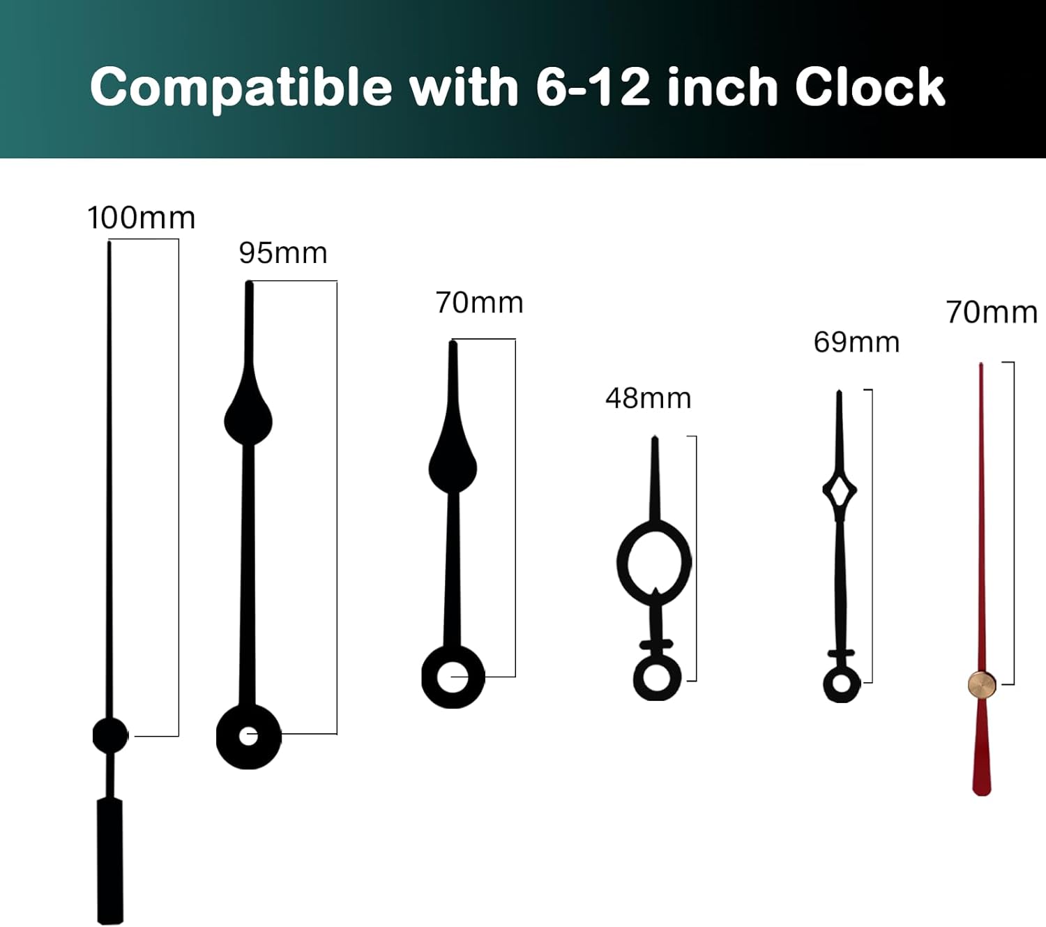 32mm Long Shaft Silent Clock Movement