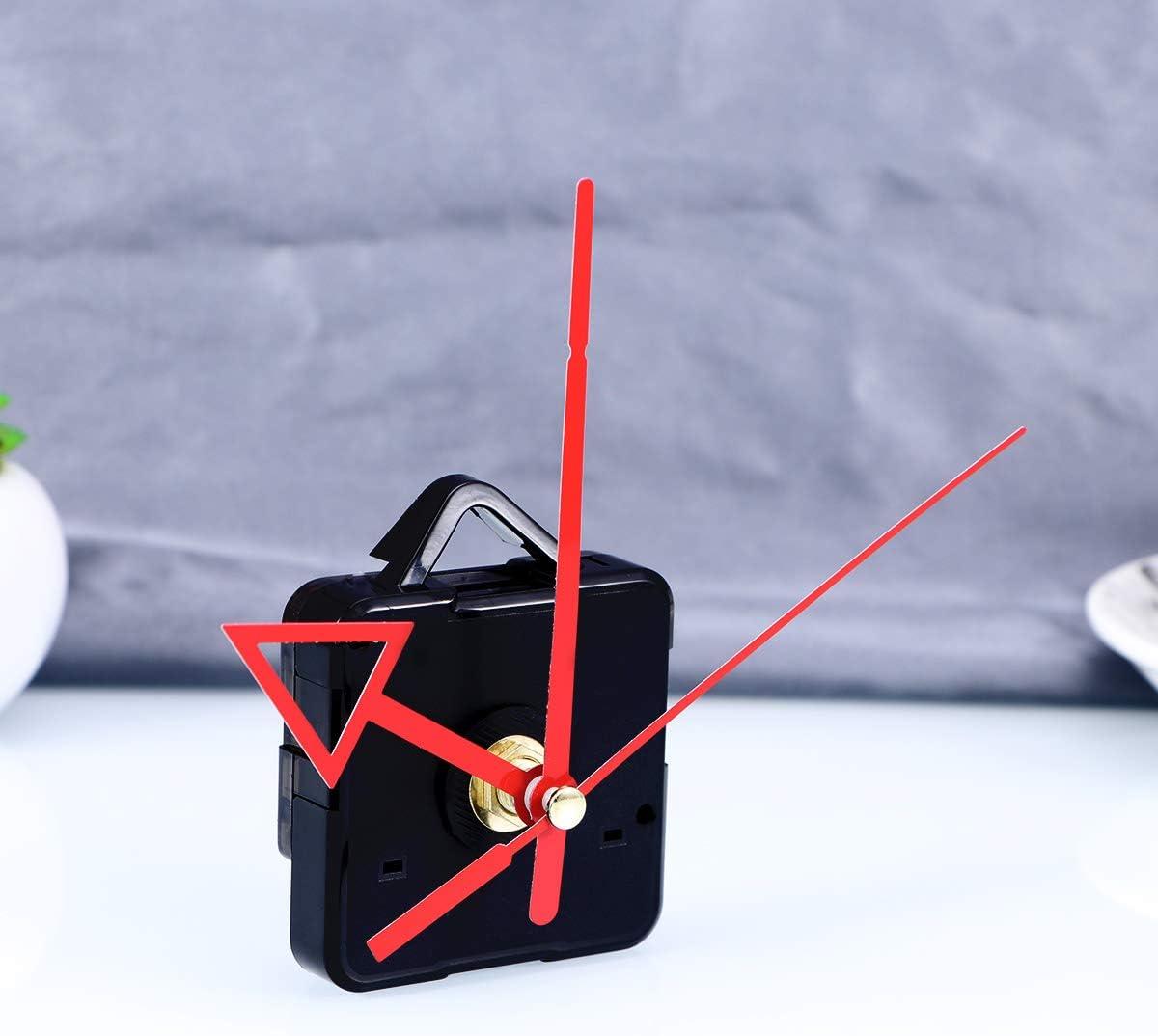 Yardwe Silence Quartz Clock Movement Replacement Kit - Mute Wall Clock Parts Red