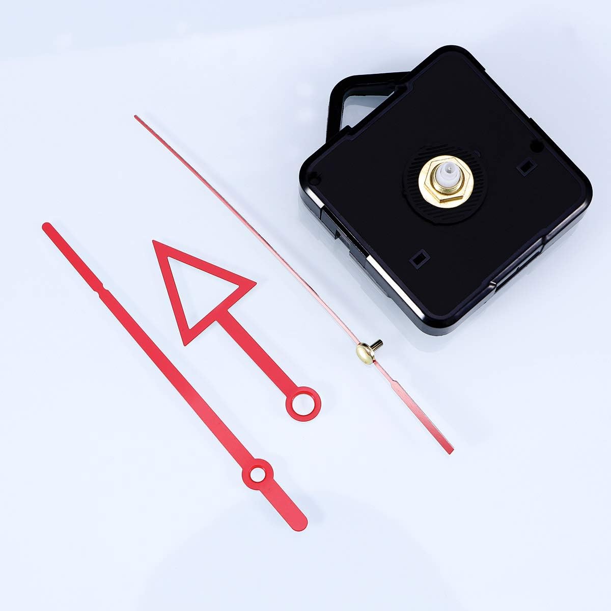 Yardwe Silence Quartz Clock Movement Replacement Kit - Mute Wall Clock Parts Red