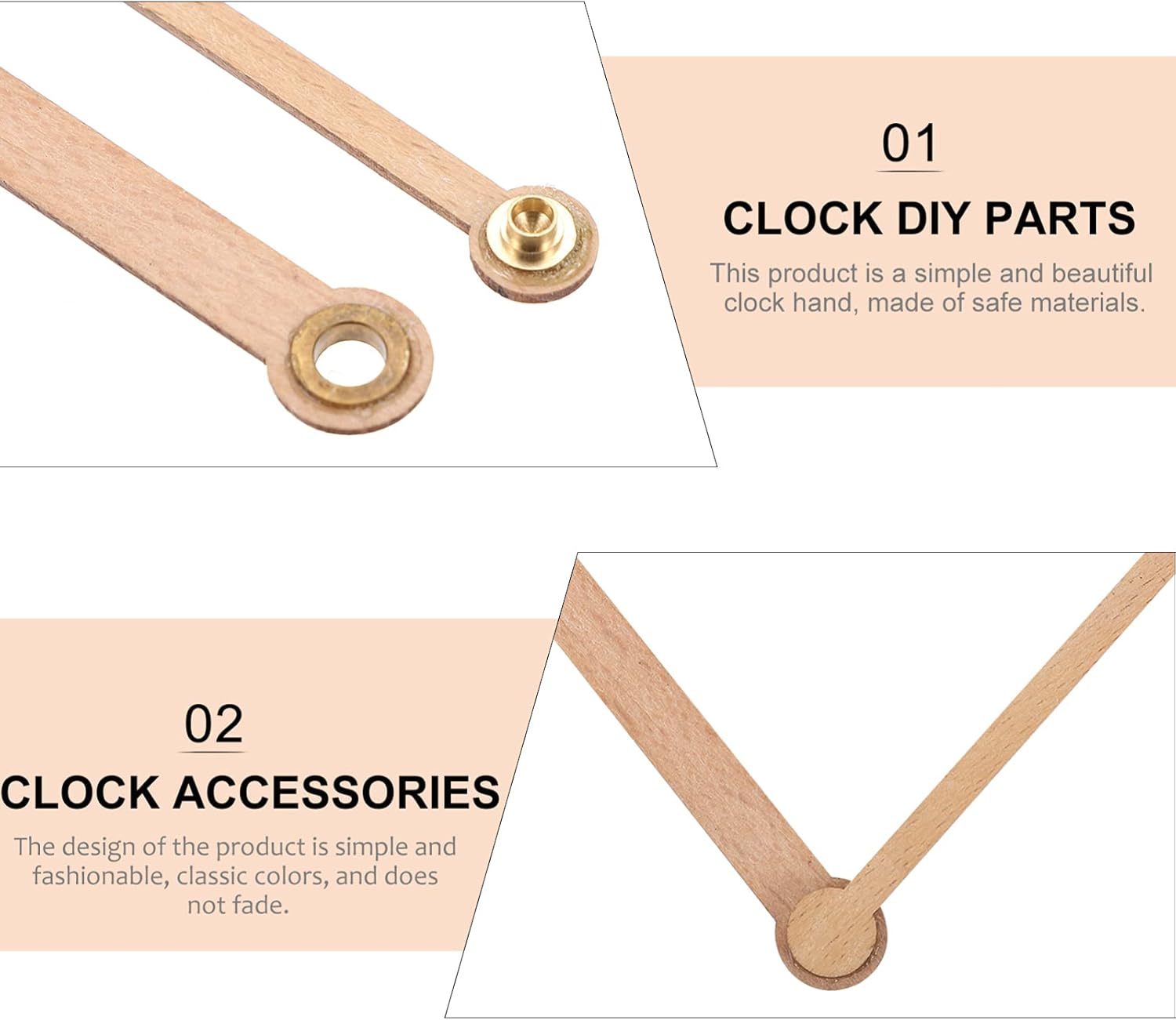 EXCEART Replacement Wooden Clock Mechanism CC1 for Mobile Clocks