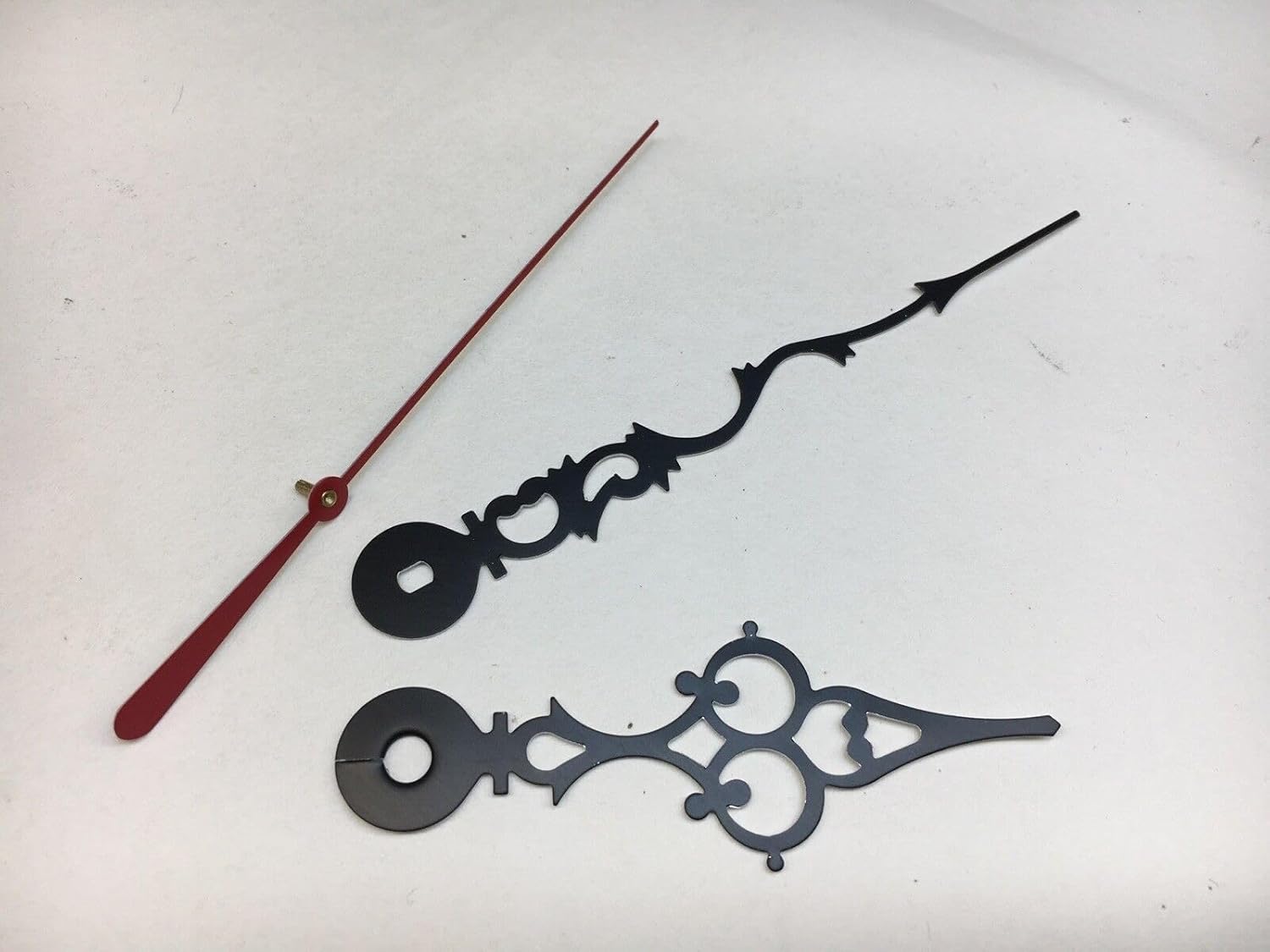 Perfect Black Serpentine Hands for 8-inch I Shaft Clock Movements