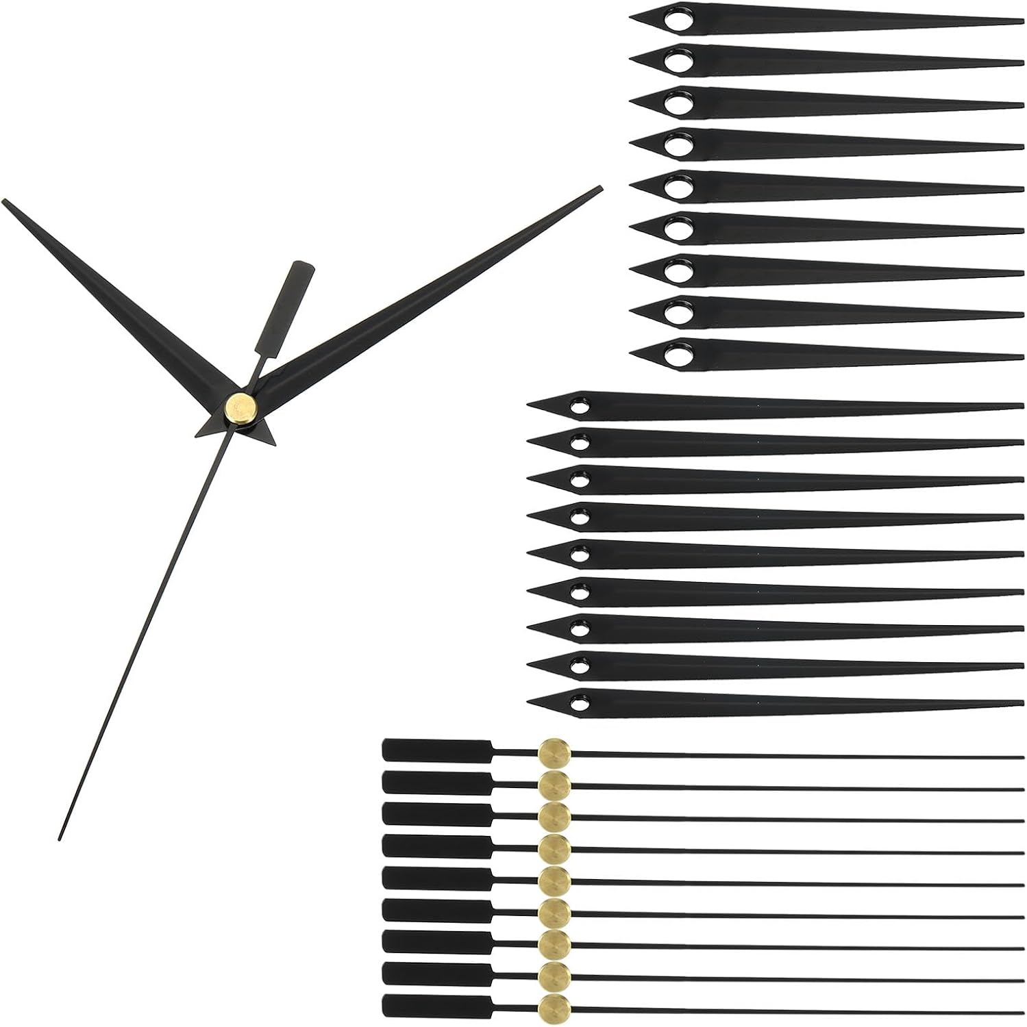 Silent Durable Replacement Clock Hands Kit for DIY Clocks