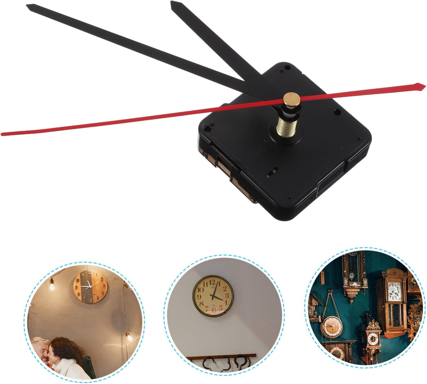 DIY Wall Clock Mechanism Kit With Pendulum Battery-Driven Quartz Clock Movement Replacement