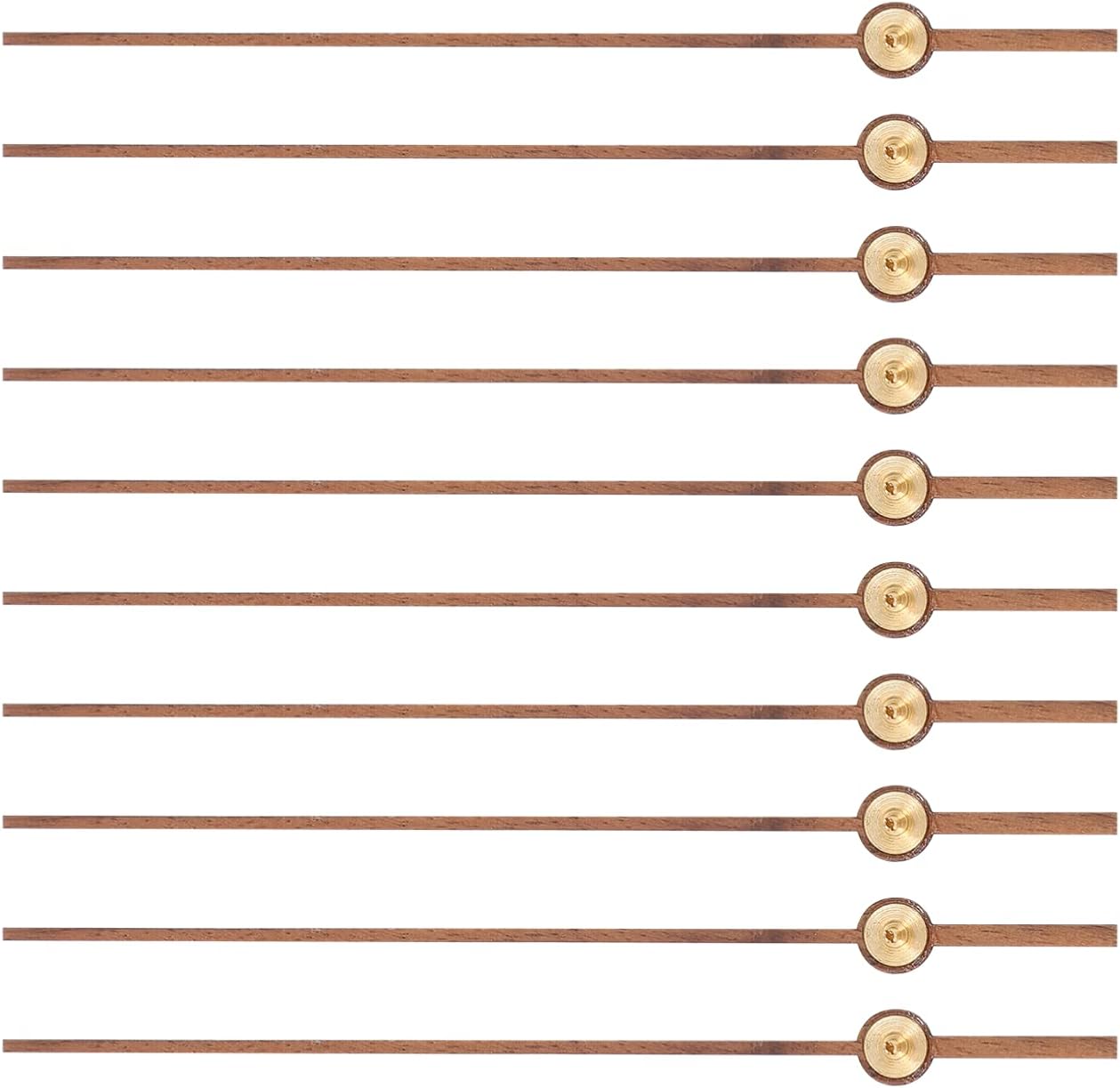 EXCEART10Pcs Wooden Second-Hand Clock Mechanism Kit