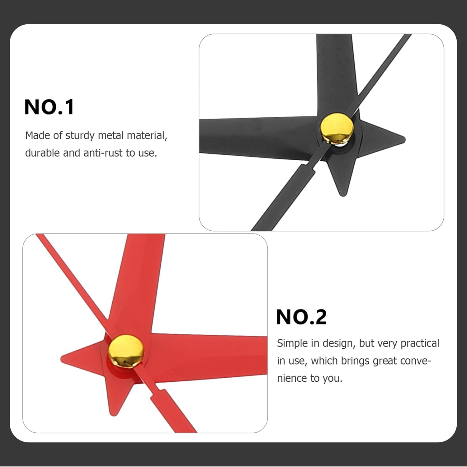 Uonlytech 4 Sets Wall Clock Mechanism Kit