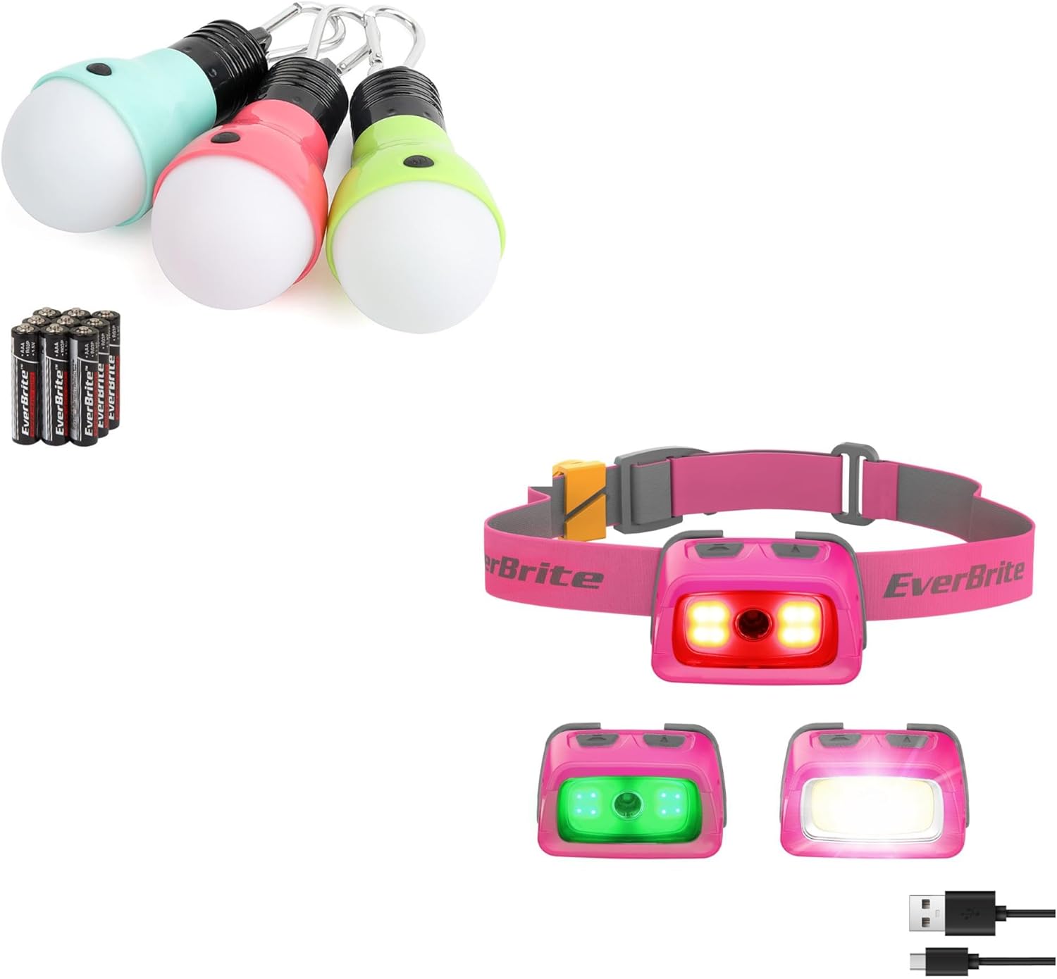 Got Three High-End Camping Lights Headlamp