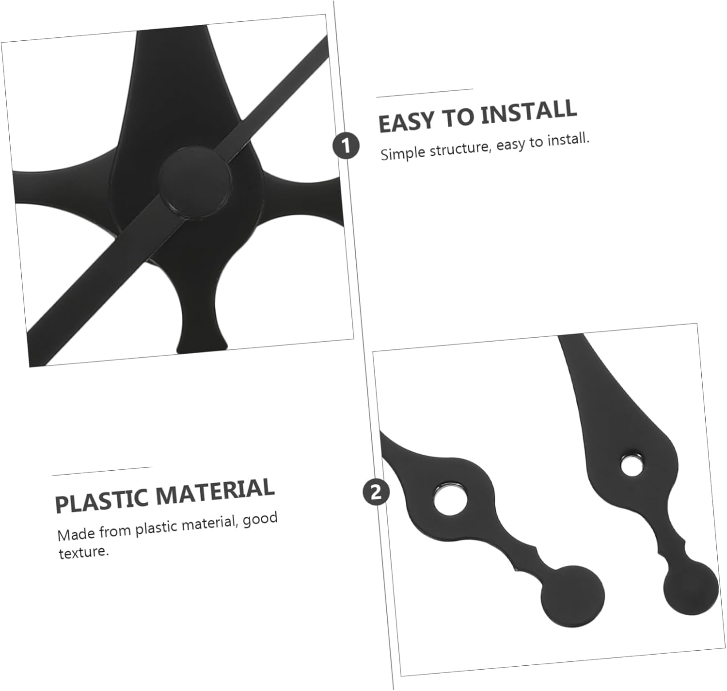 DOITool 10-Piece Muted Clock Hand Kit for Repair Stylish and Durable
