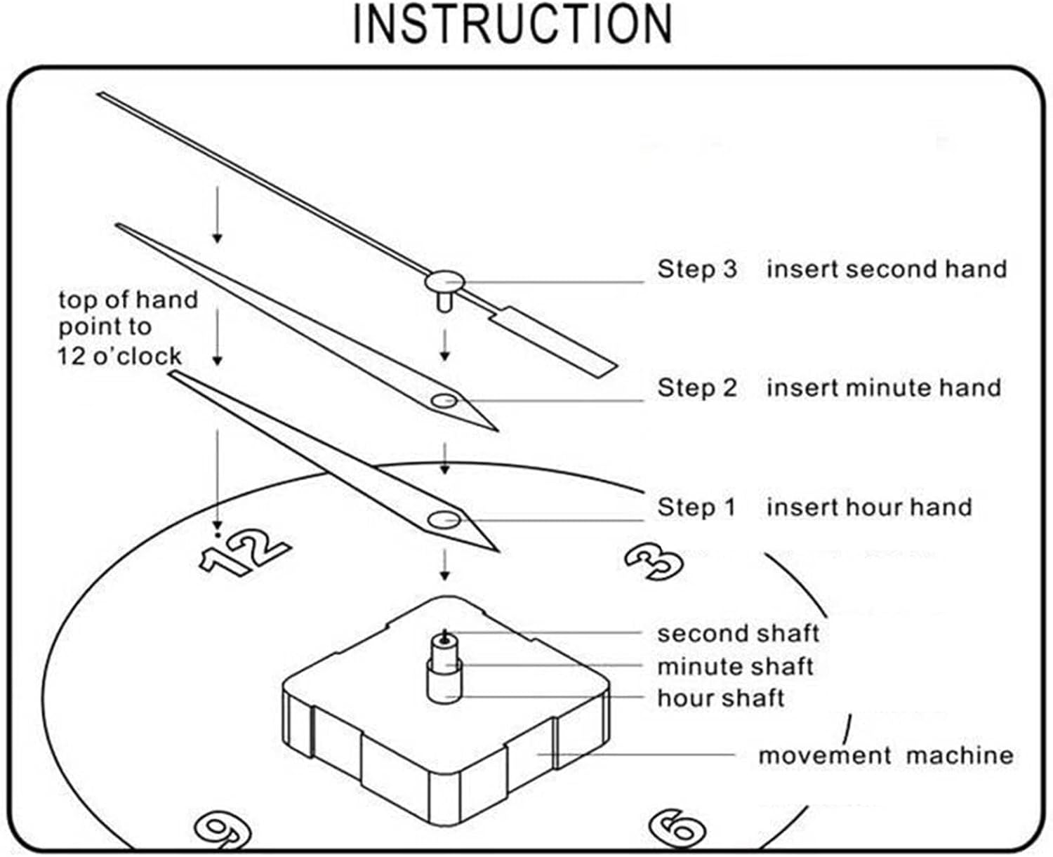 Pendulum Movement Kit for Crafting Clocks