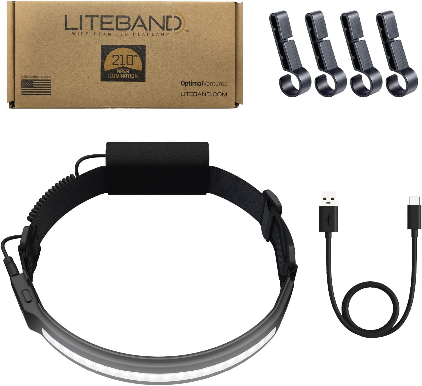 Liteband PRO 1000 1000 Lumens Rechargeable Tactical Headlamp