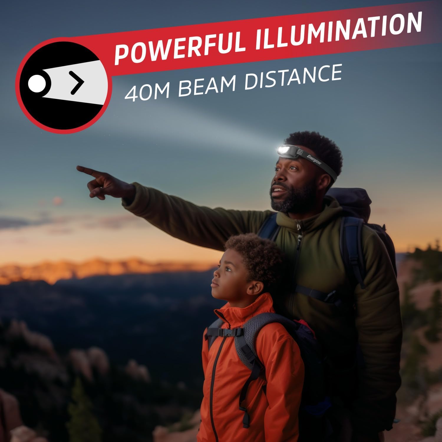 Energizer Universal LED Headlamp Pack of 2