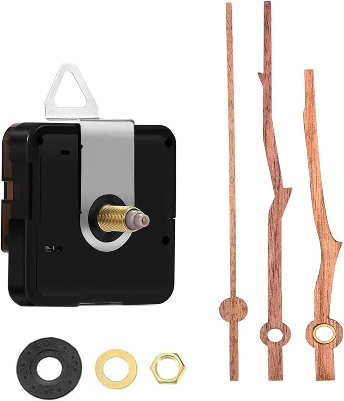 NTCLHFXU Quiet Wall Clock Mechanism Kit with Wood Clock Hands Motor Repair
