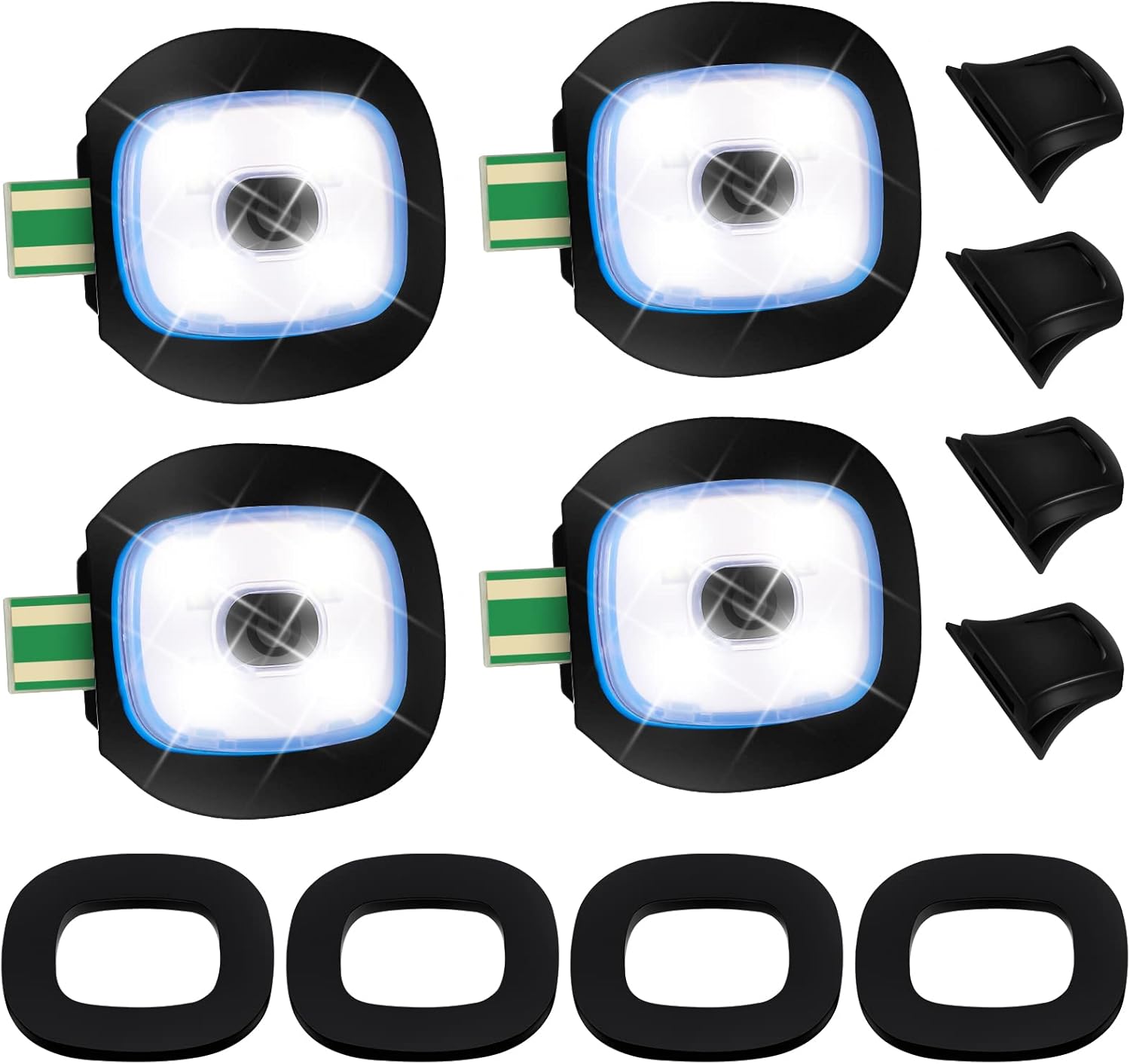 Adjustable LED Headlamp Hat with Rechargeable Power and 3 Brightness Levels