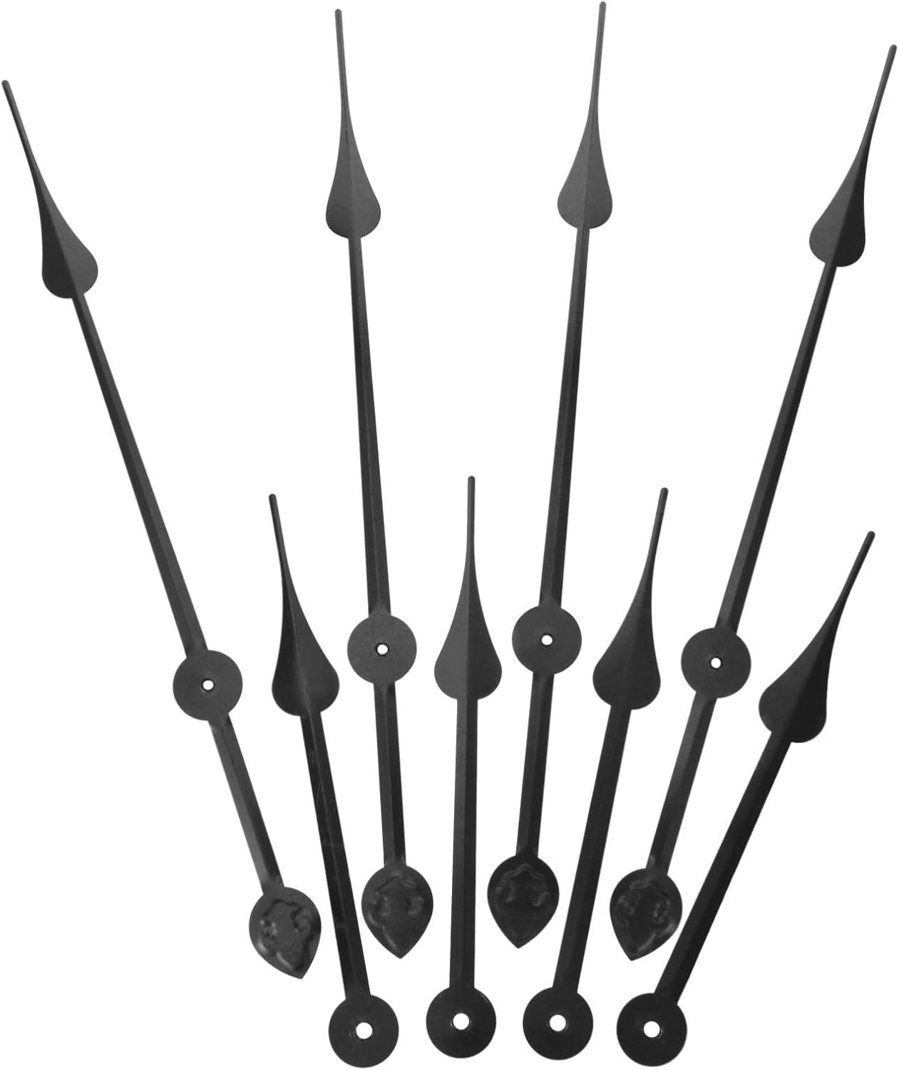 DOITOOL 4Pcs Wall Clock Extra Long Hands Mechanism
