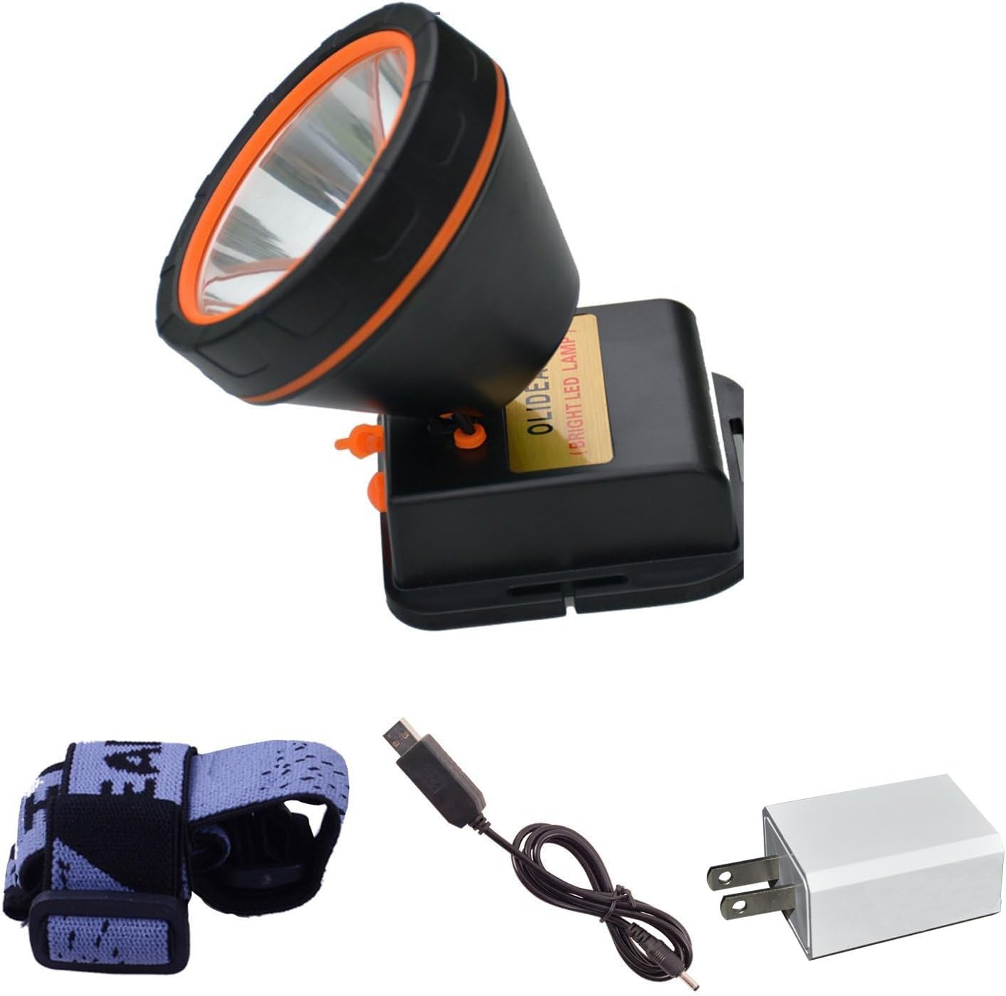 OLIDEAR Rechargeable LED Headlamp Bright Durable 10x Power
