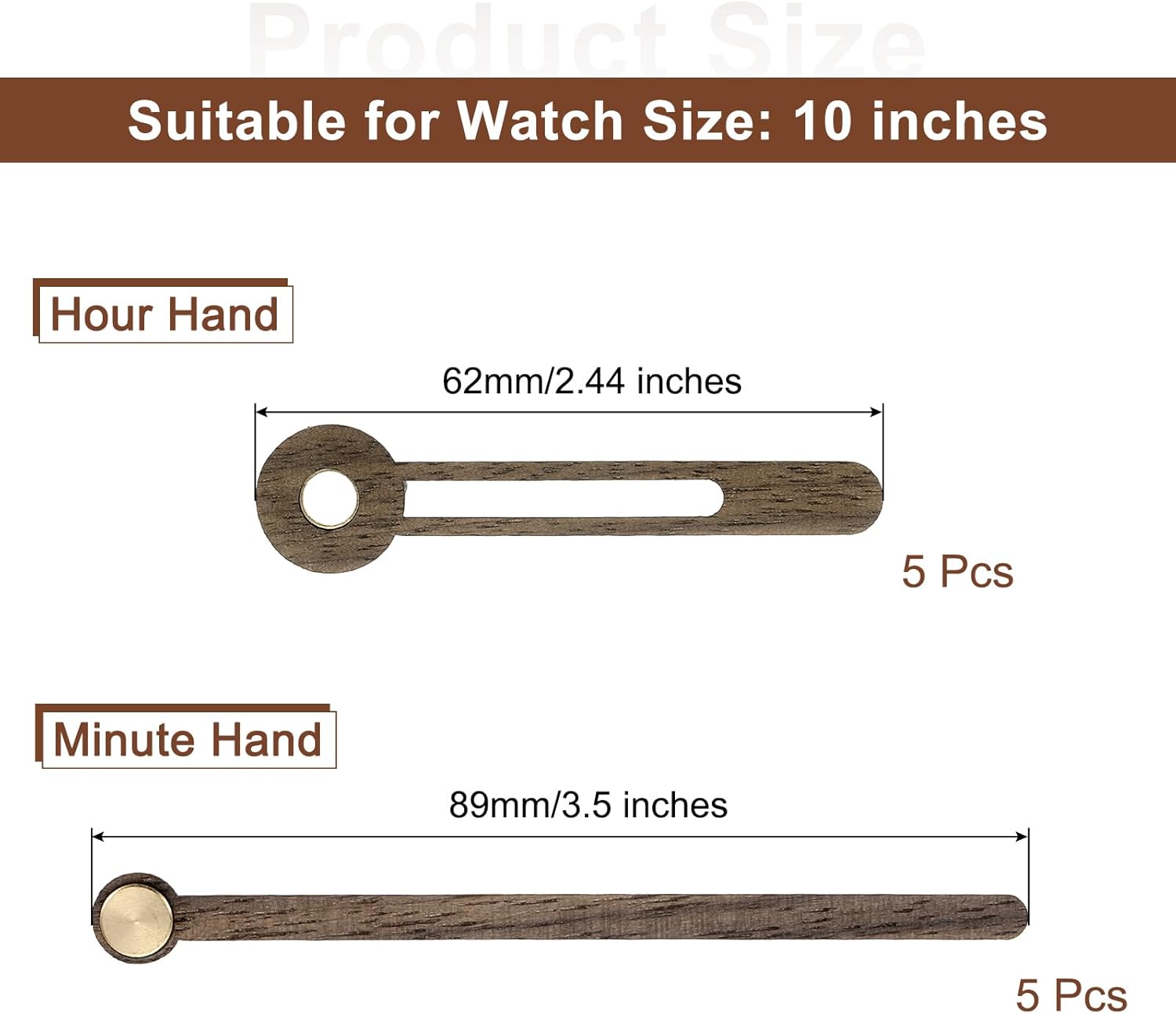 Wooden Clock Hands