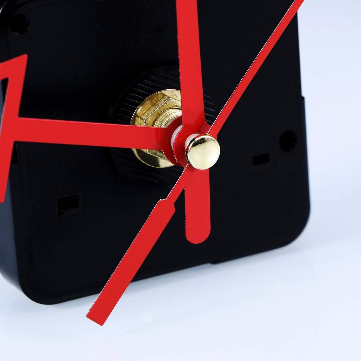 Yardwe Silence Quartz Clock Movement Replacement Kit - Mute Wall Clock Parts Red