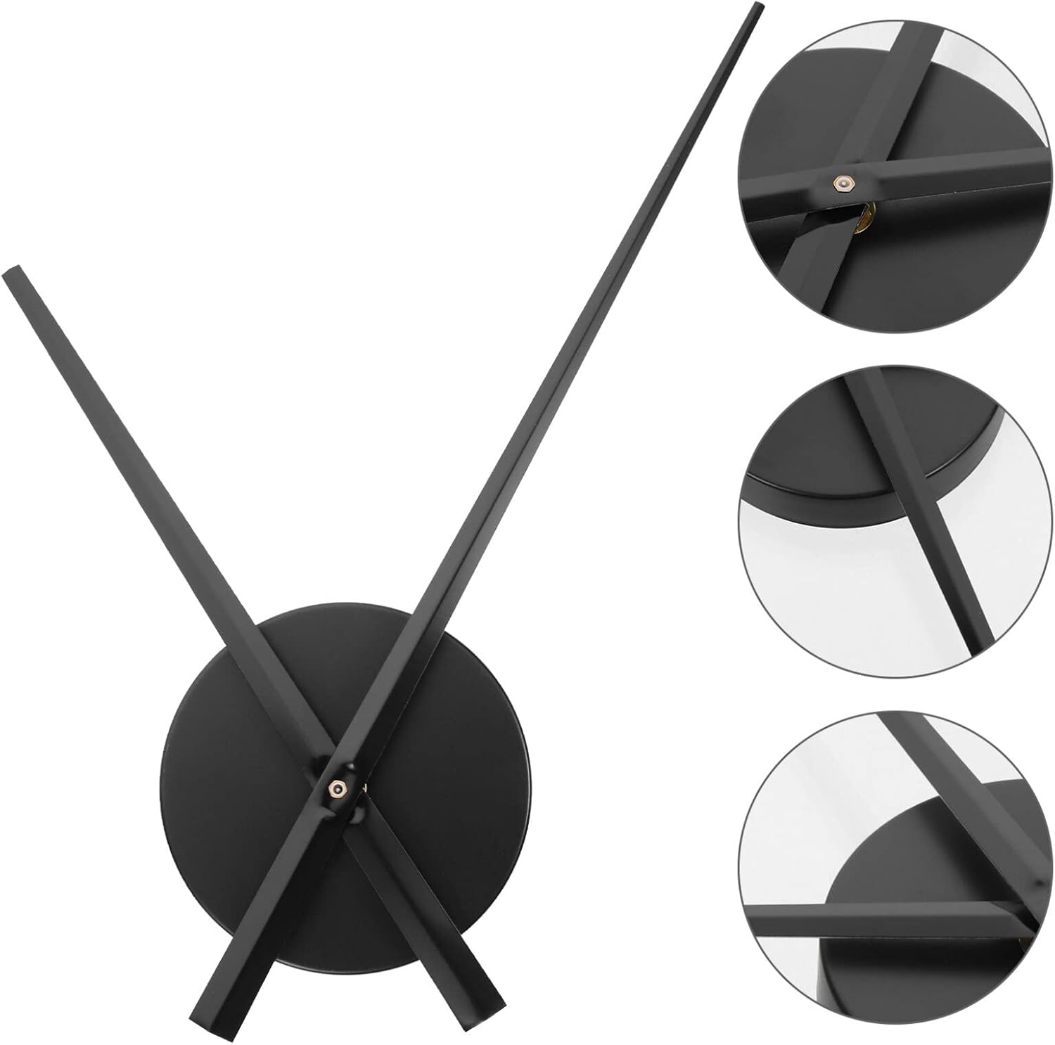 Premium silent 3D wall clock movement for DIY quartz clocks Black