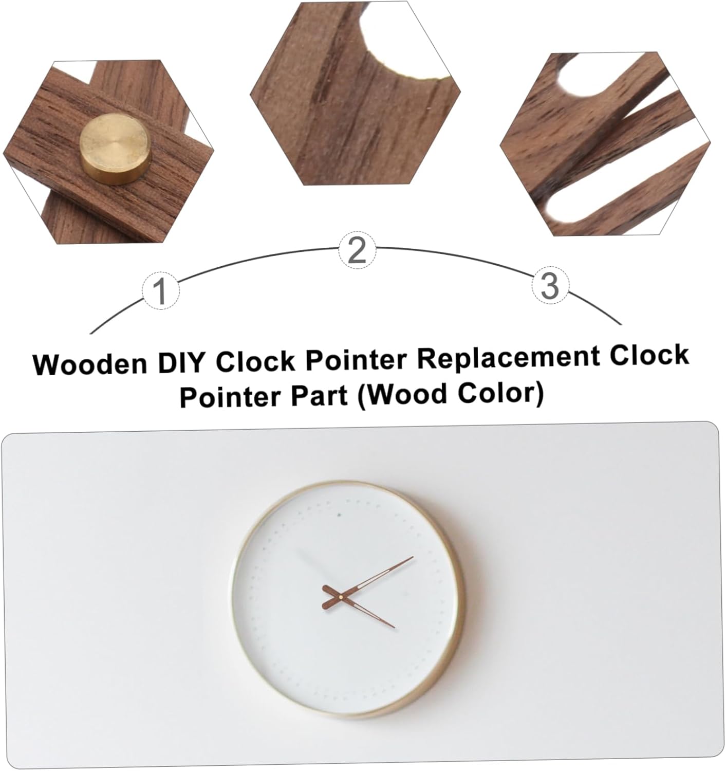 5pc Wood Clock Hands