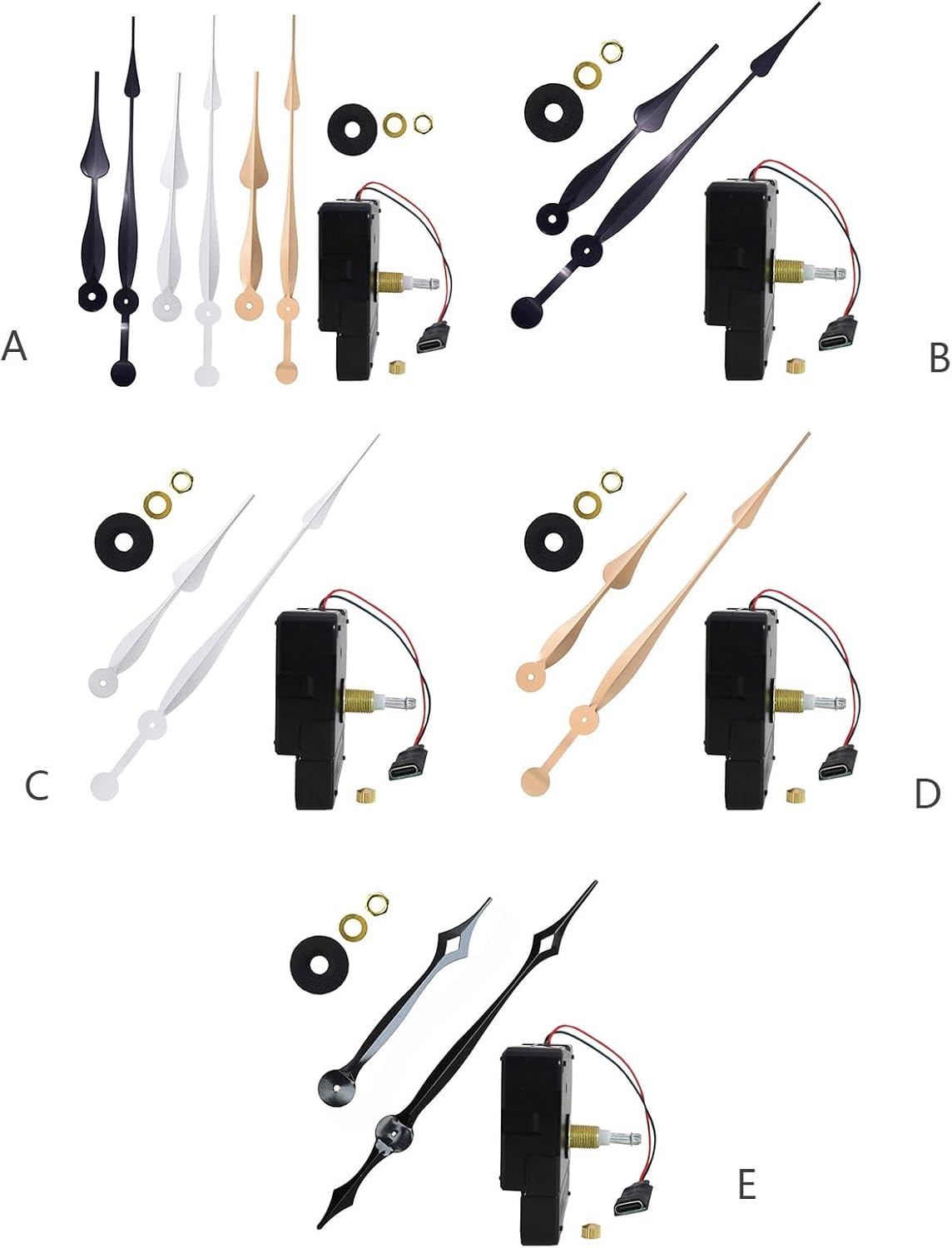 Precision Clock Movement Mechanism Set