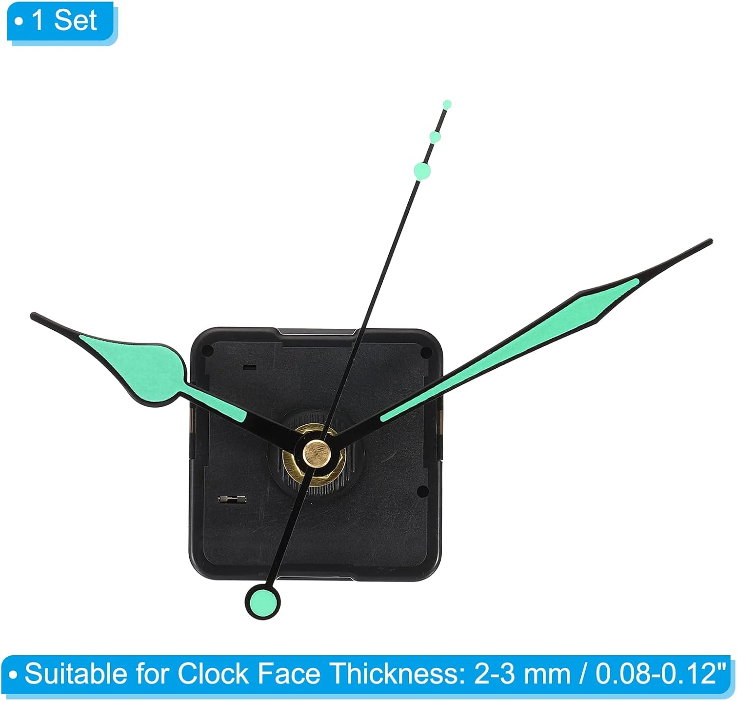 Silent Battery- Operated Clock Mechanism for DIY Replacement