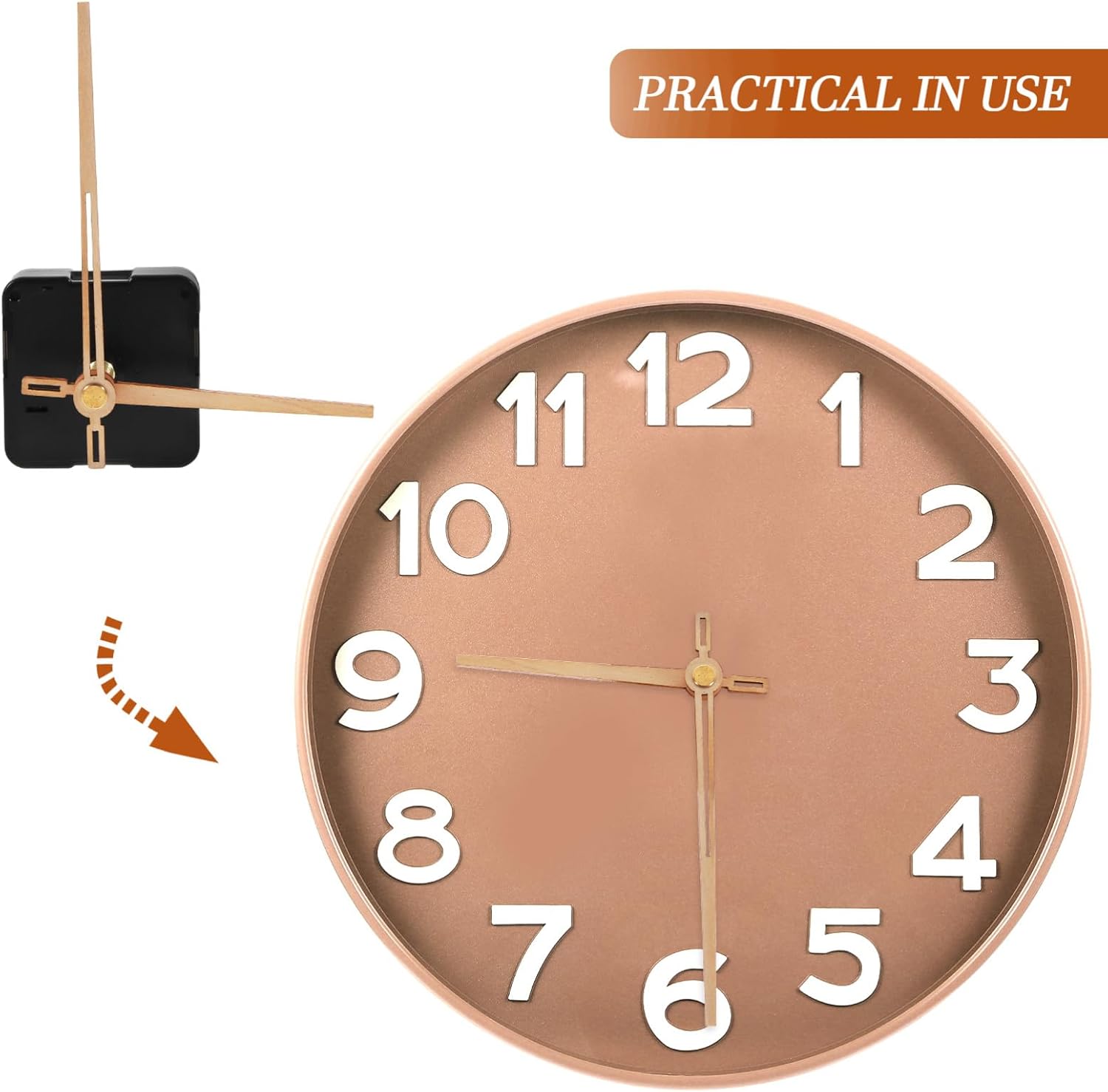 Hemobllo Silent Clock Mechanism Kit - Perfect for DIY Repair