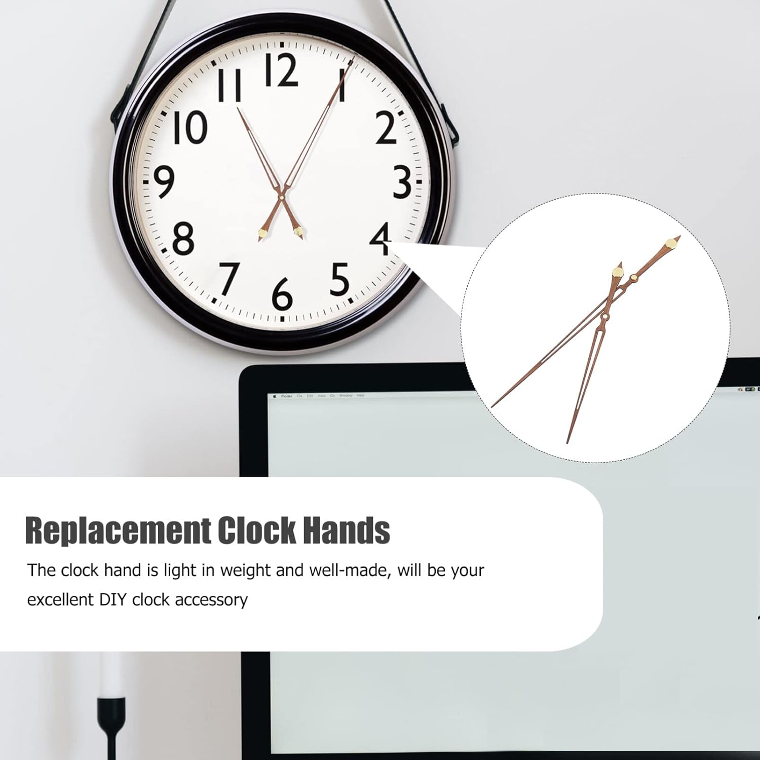 Hemobllo Wooden Clock Hands 1 Set Style Unique Perfect for Clock Repair