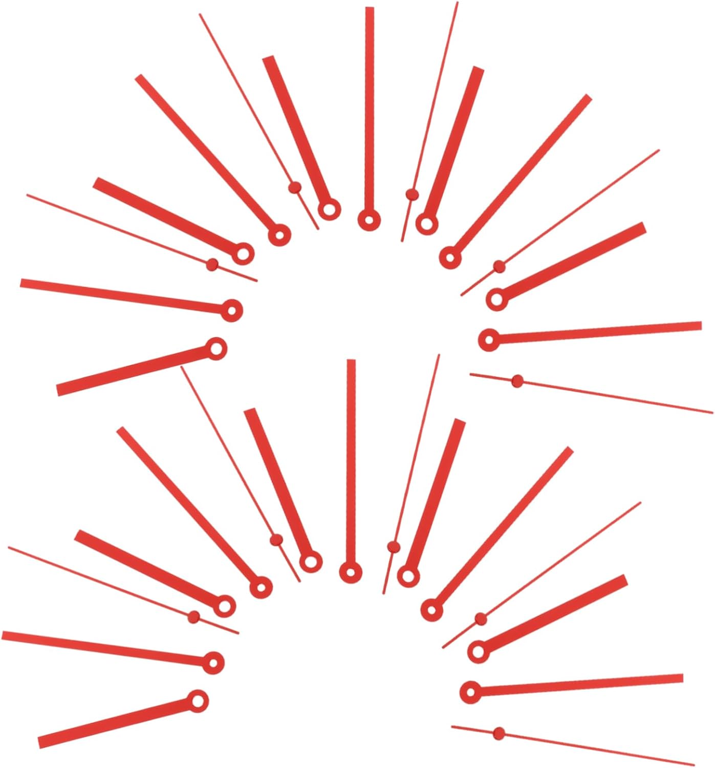 10-Piece Aluminum Wall Clock Hands