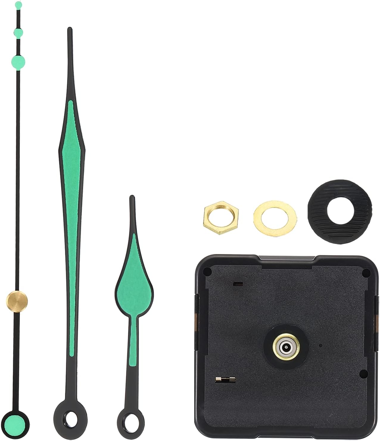 Silent Battery- Operated Clock Mechanism for DIY Replacement