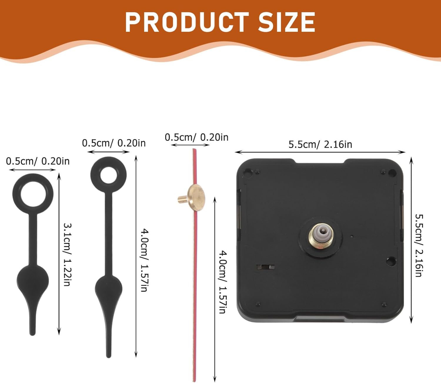 Hemobllo Silent Clock Mechanism Replacement