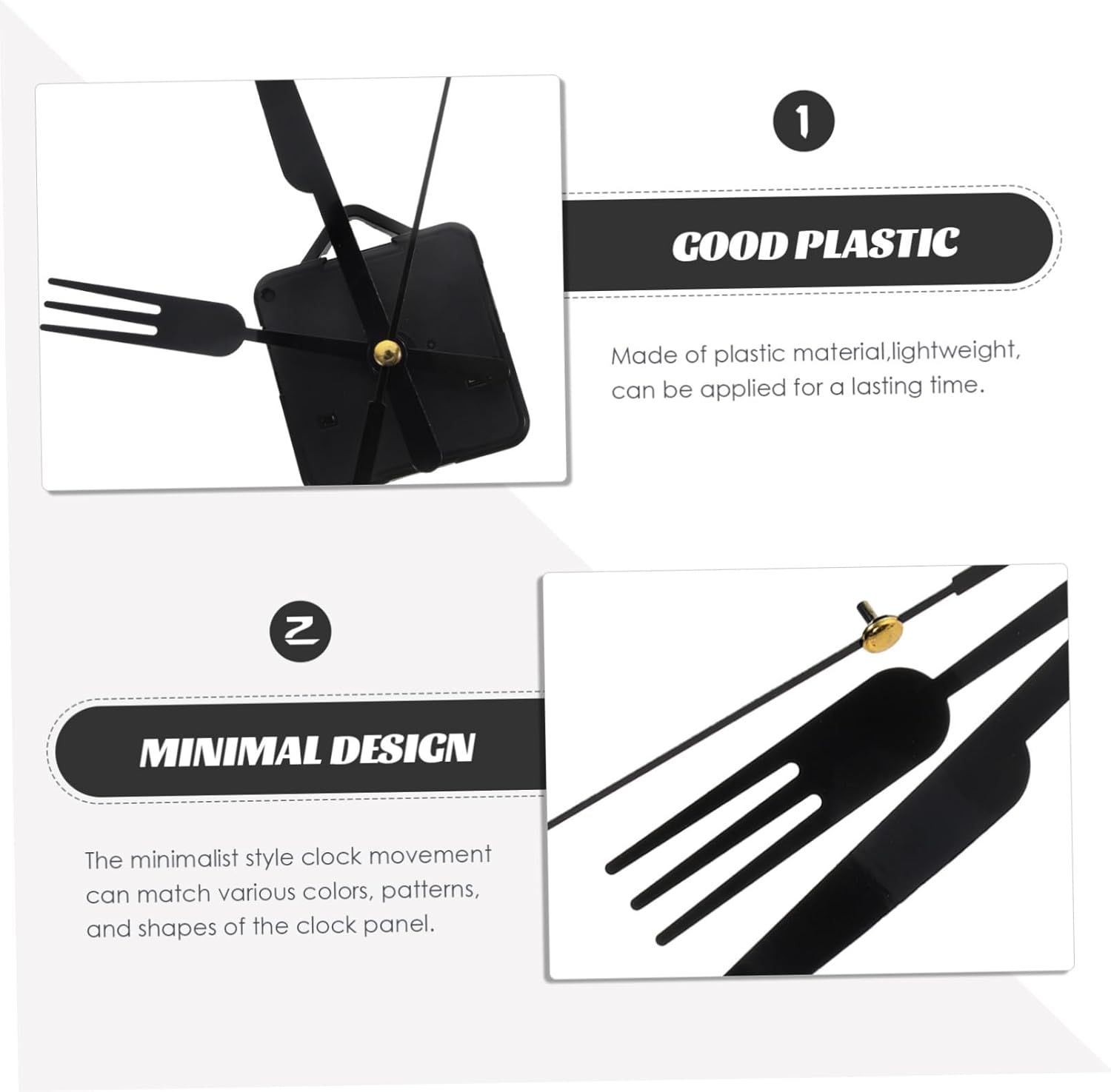 Homoyoyo DIY Quartz Clock Mechanism Kit Solid Build Easy Repair
