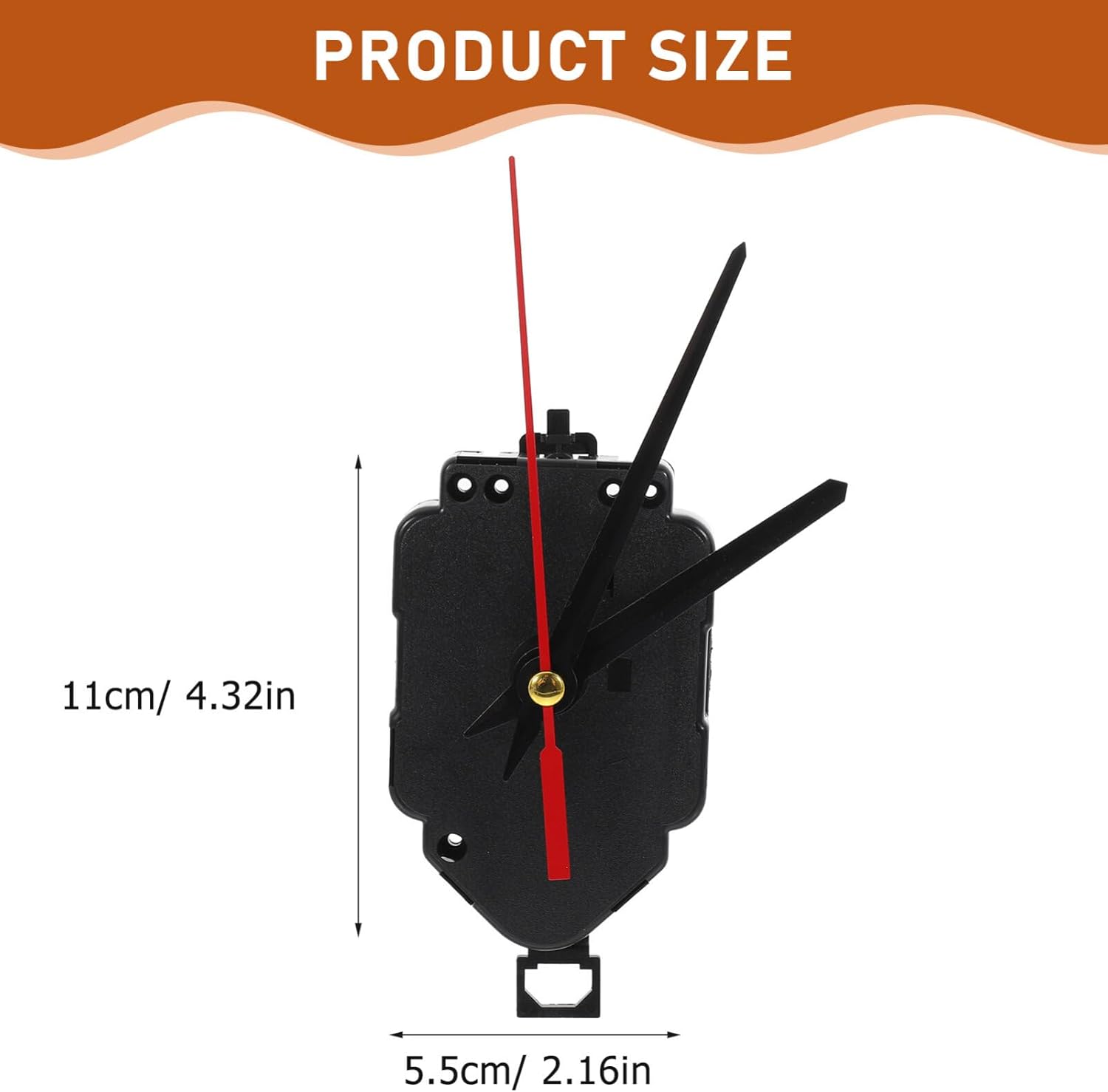 Uonlytech Pendulum Clock Movement Kit - Classic Plastic Clock Movement Replacement Set