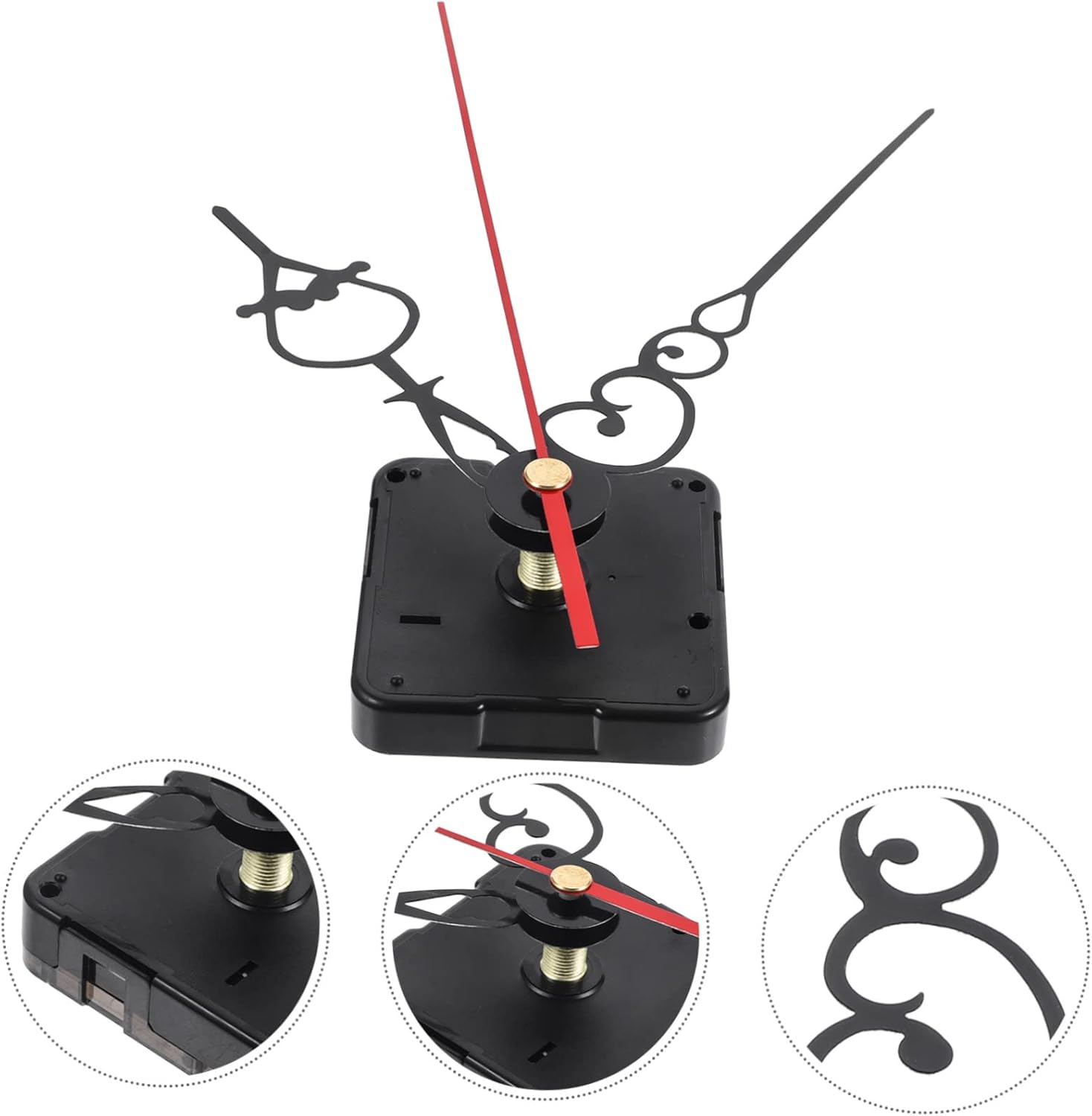 Silent Battery-Operated Quartz Clock Mechanism Kit for DIY Wall Clocks
