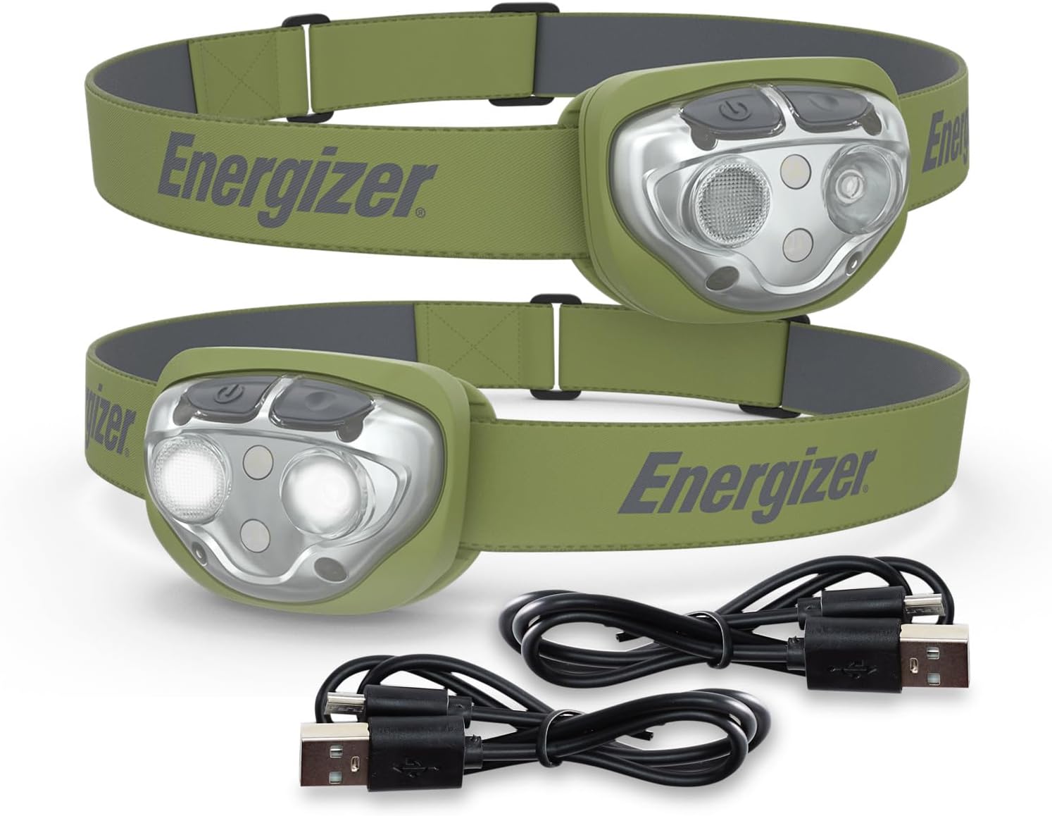 Energizer Rechargeable LED Headlamp Bright Powerful IPX4 Outdoor Light
