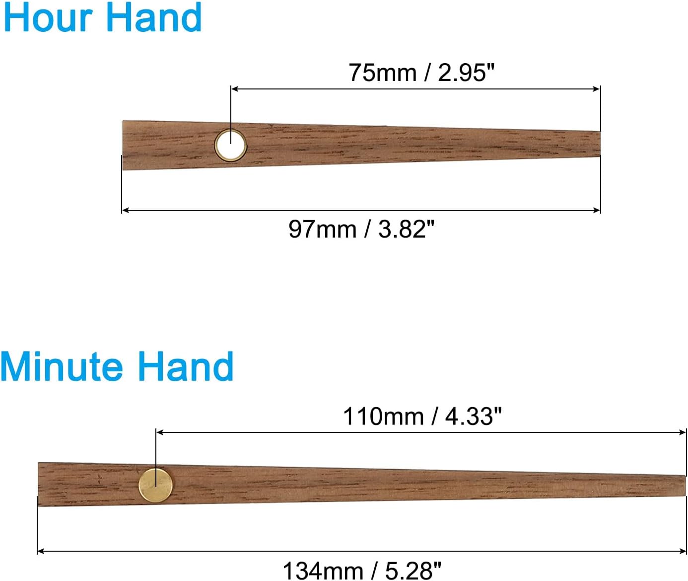 High-Quality Wooden Clock Hand Kit for Home Use