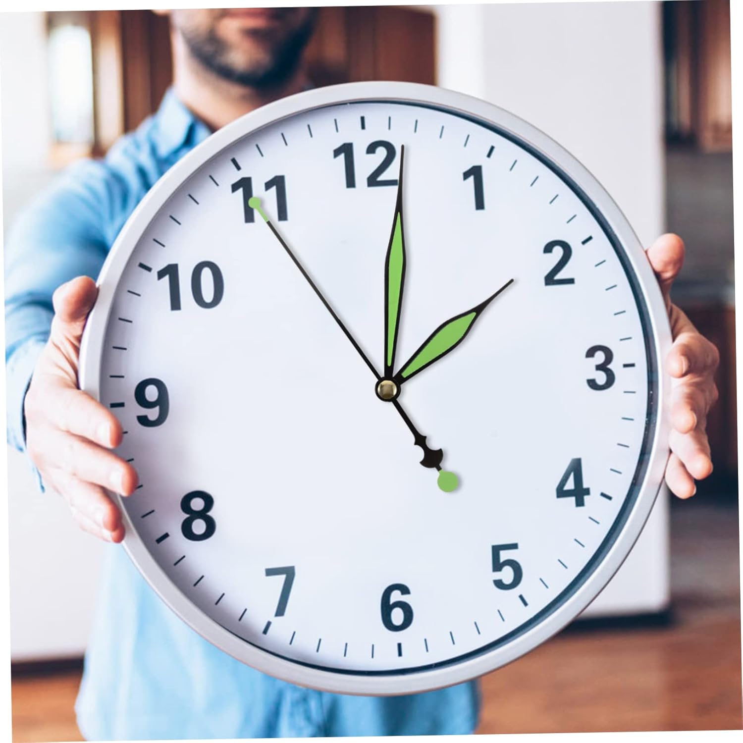 DOITOOL Glow The Dark Battery-Operated Quartz Clock Movement Replacement Kit