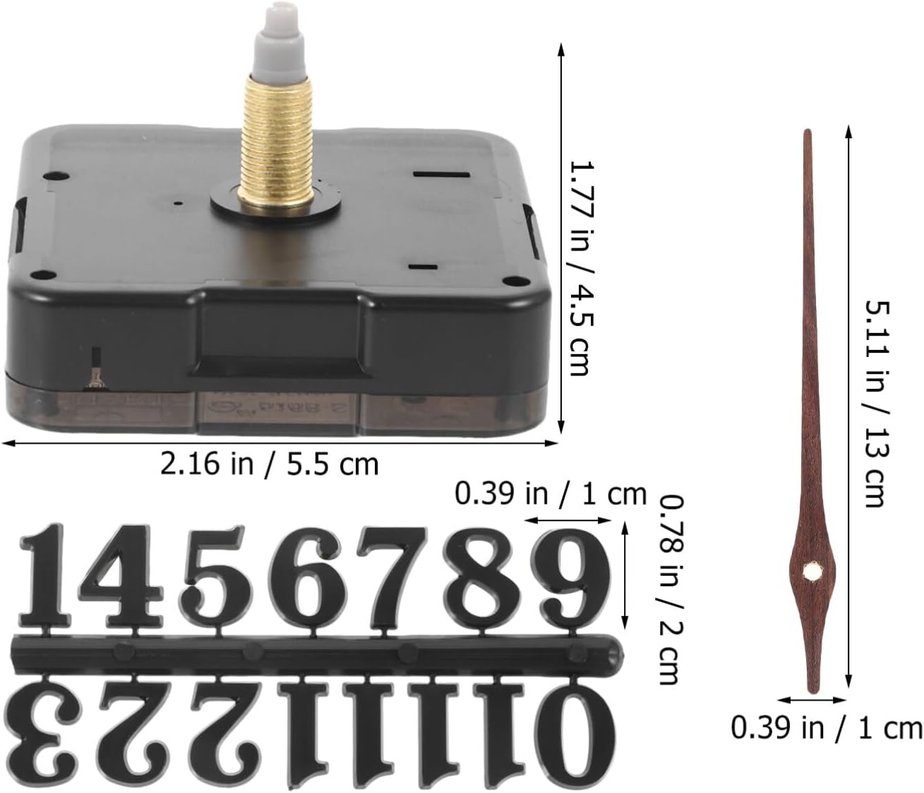 Uonlytech DiY Quartz Wall Clock Set