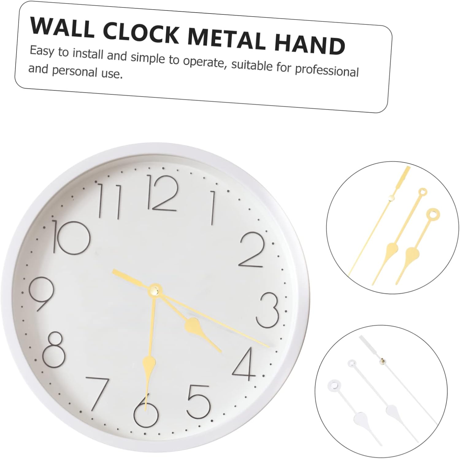 Precisely Engineered Mini Clock Hands for DIY Clock Repair