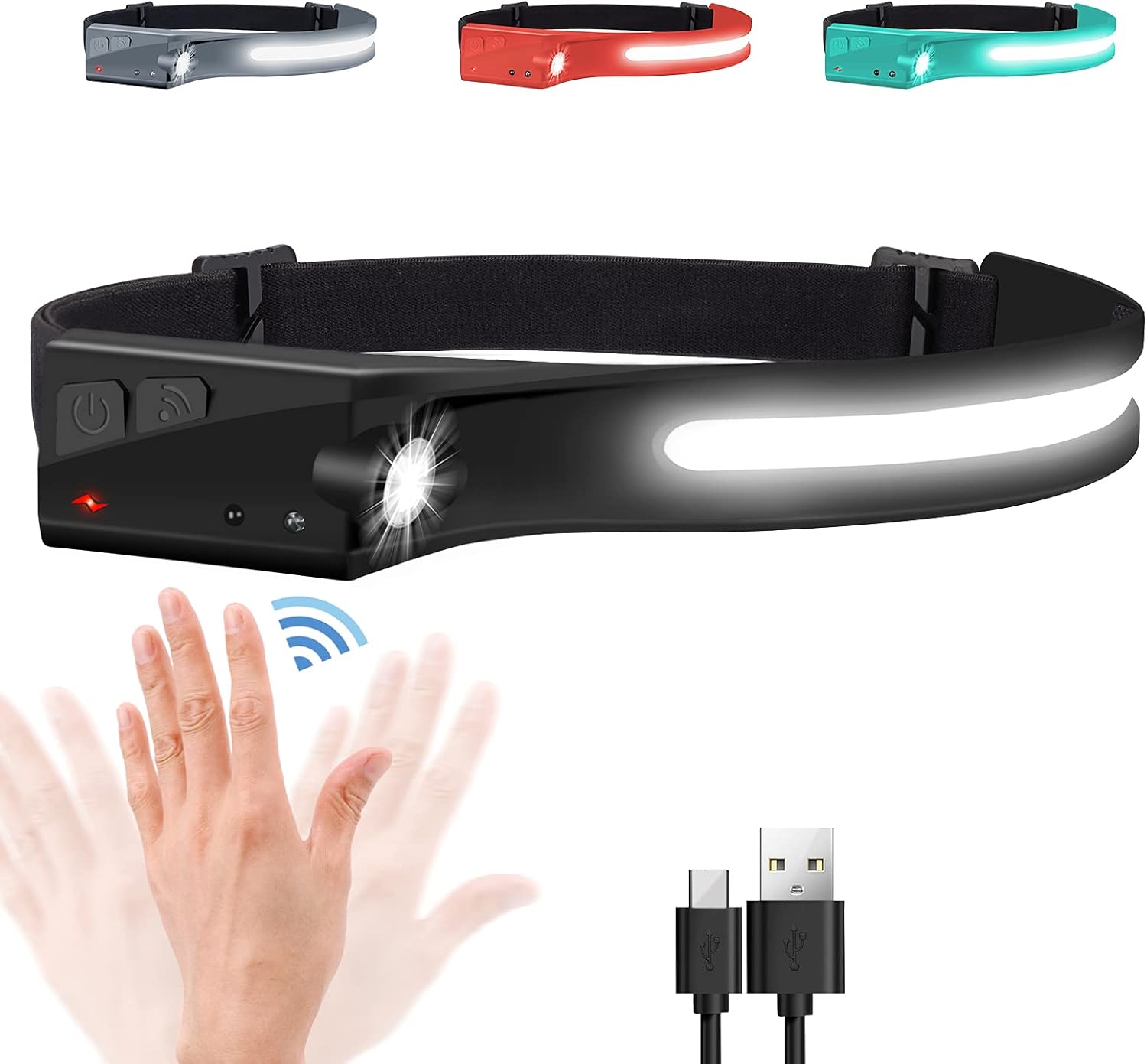 EGUKU Headlamp Bright Rechargeable Waterproof and More