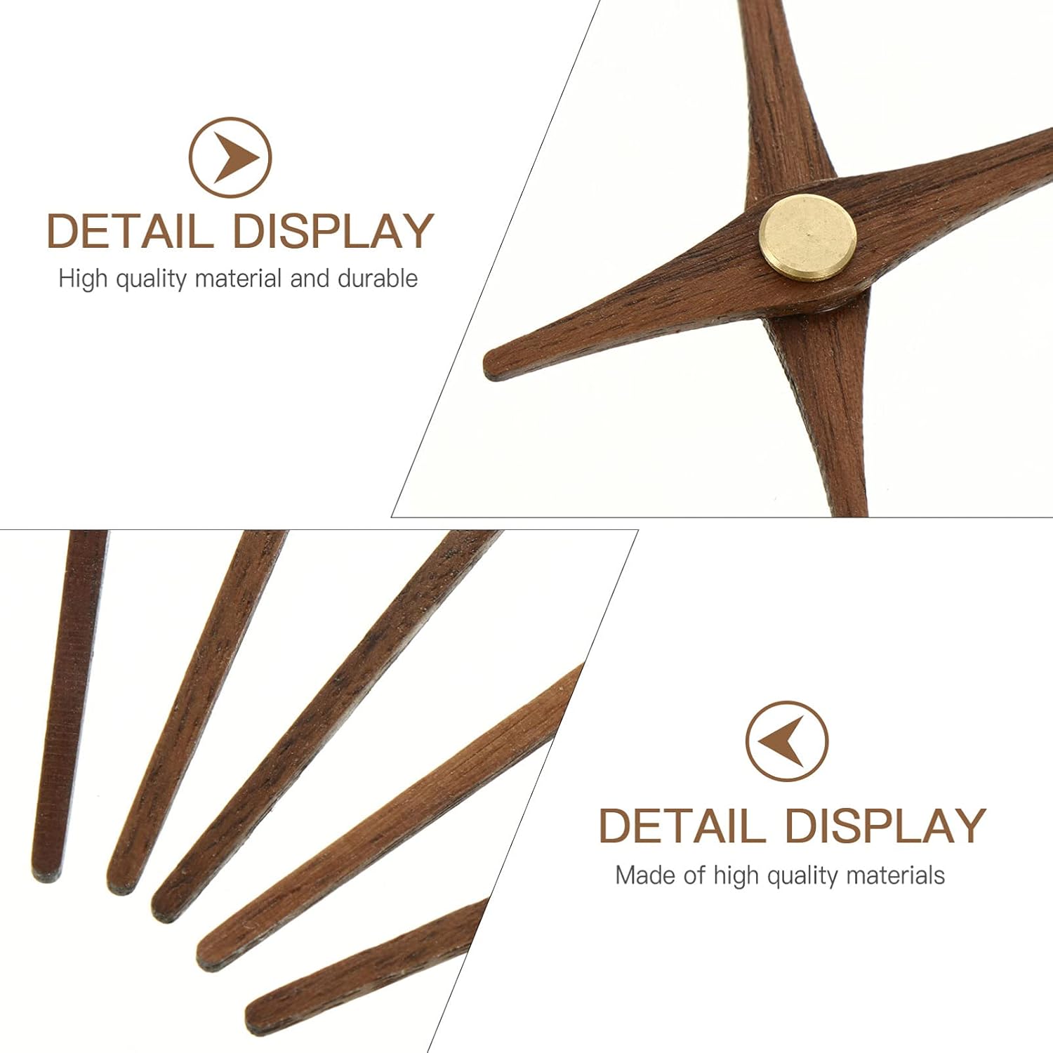 Wooden Clock Movement Parts with Spade for DIY and Repair