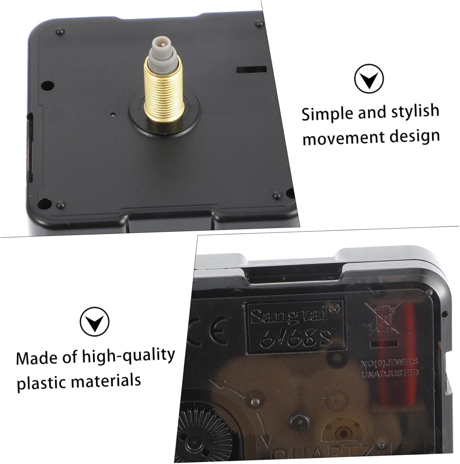 DOITOOL 6-Set Wall Clock Mechanism Set