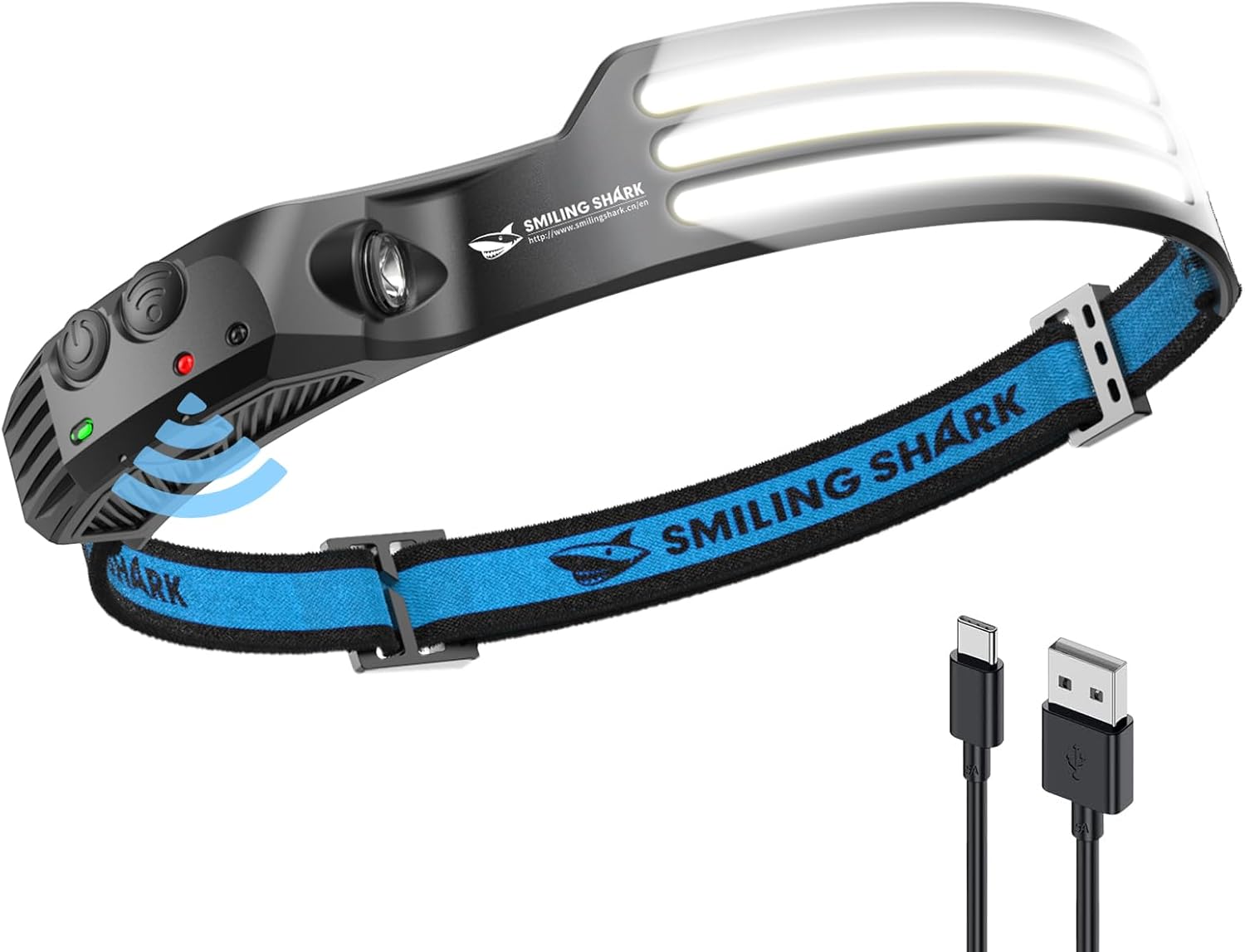 Smiling Shark Rechargeable LED Headlamp 230