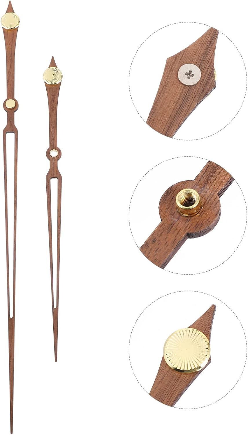 Hemobllo Wooden Clock Hands 1 Set Style Unique Perfect for Clock Repair