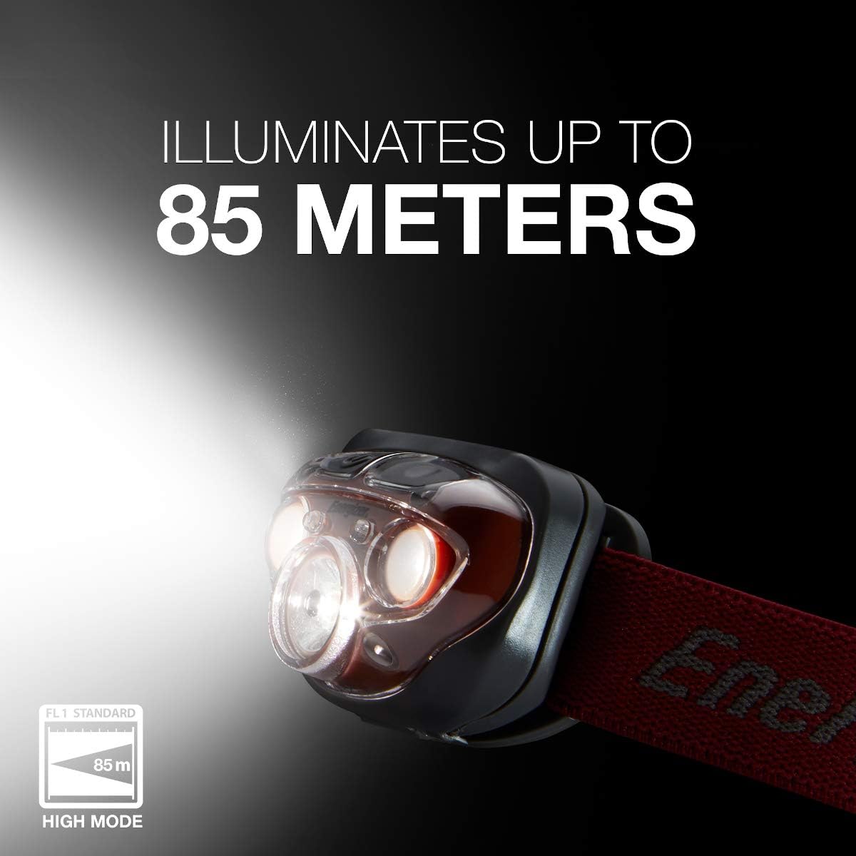 Energizer LED Headlamp Compact Rust Red High Brightness Waterproof